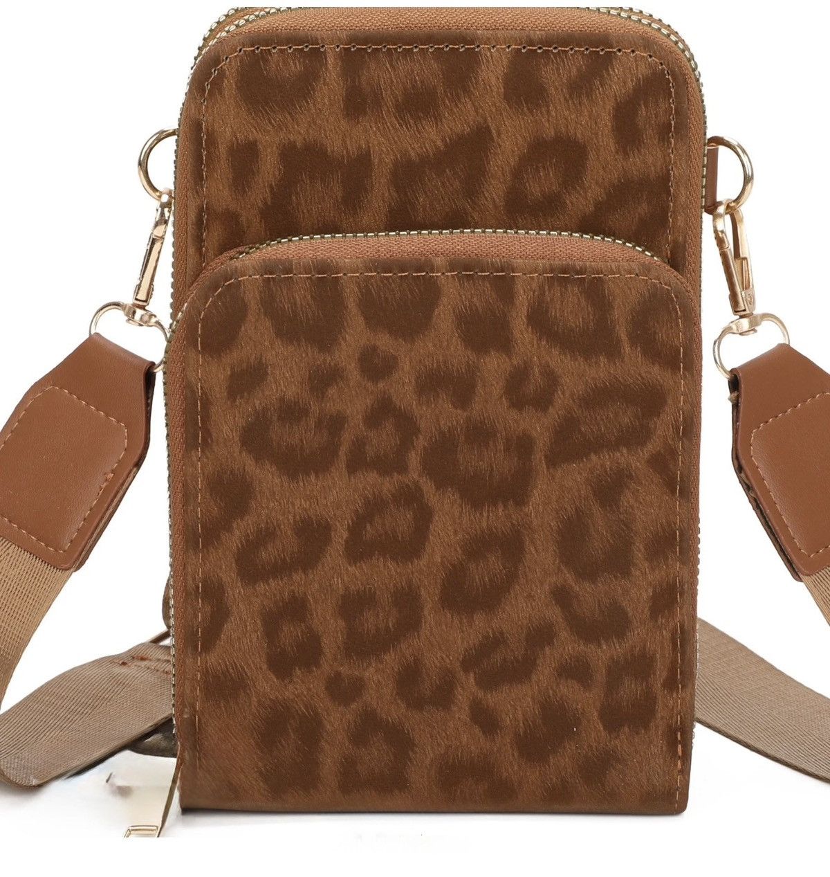Other Leopard Print Crossbody Phone Bag with Matching Wallet Size ONE SIZE - 1 Thumbnail