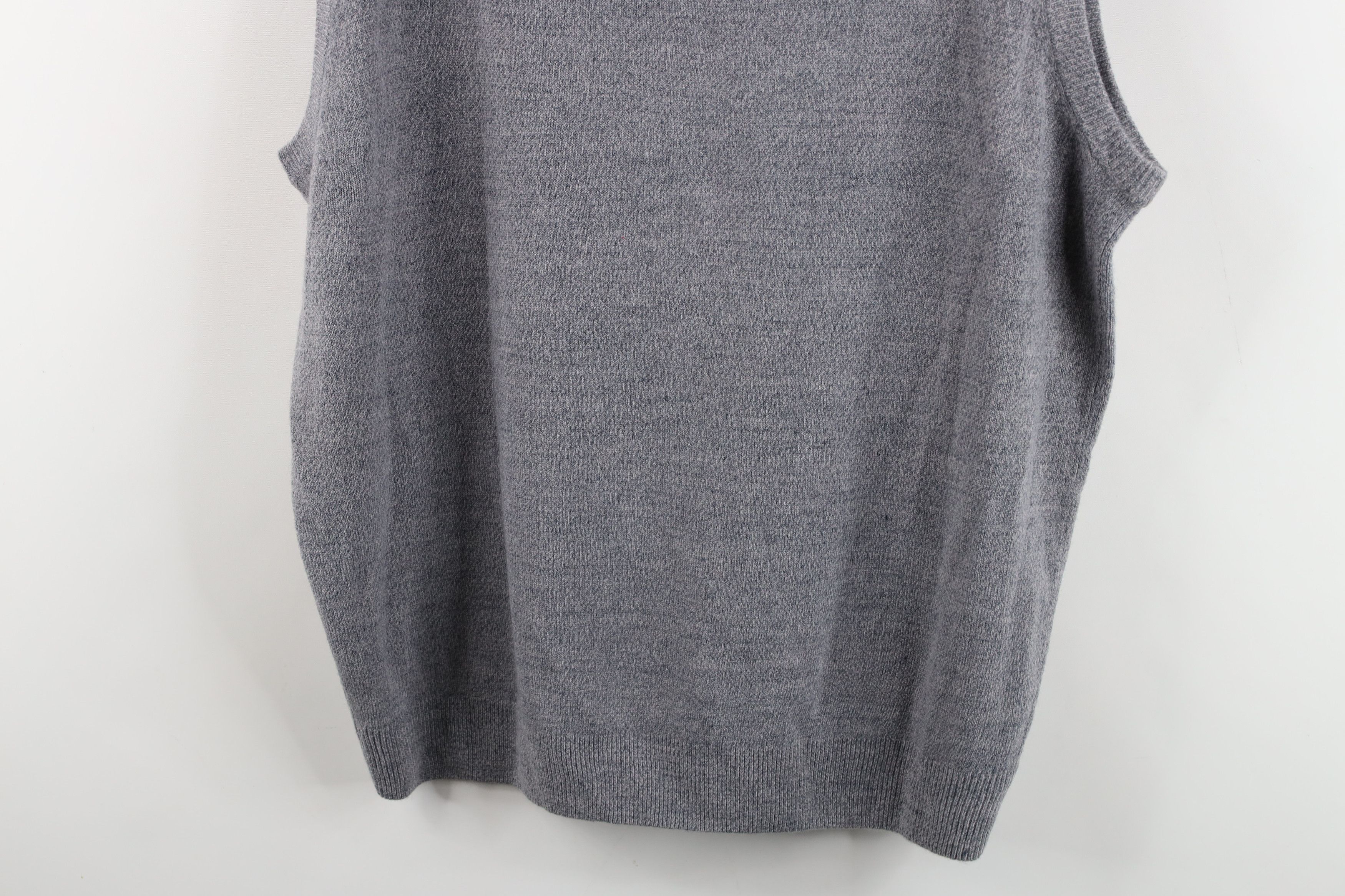 Vintage Deadstock Vintage 90s Streetwear Knit Sweater Vest Gray Size US XL / EU 56 / 4 - 9 Thumbnail