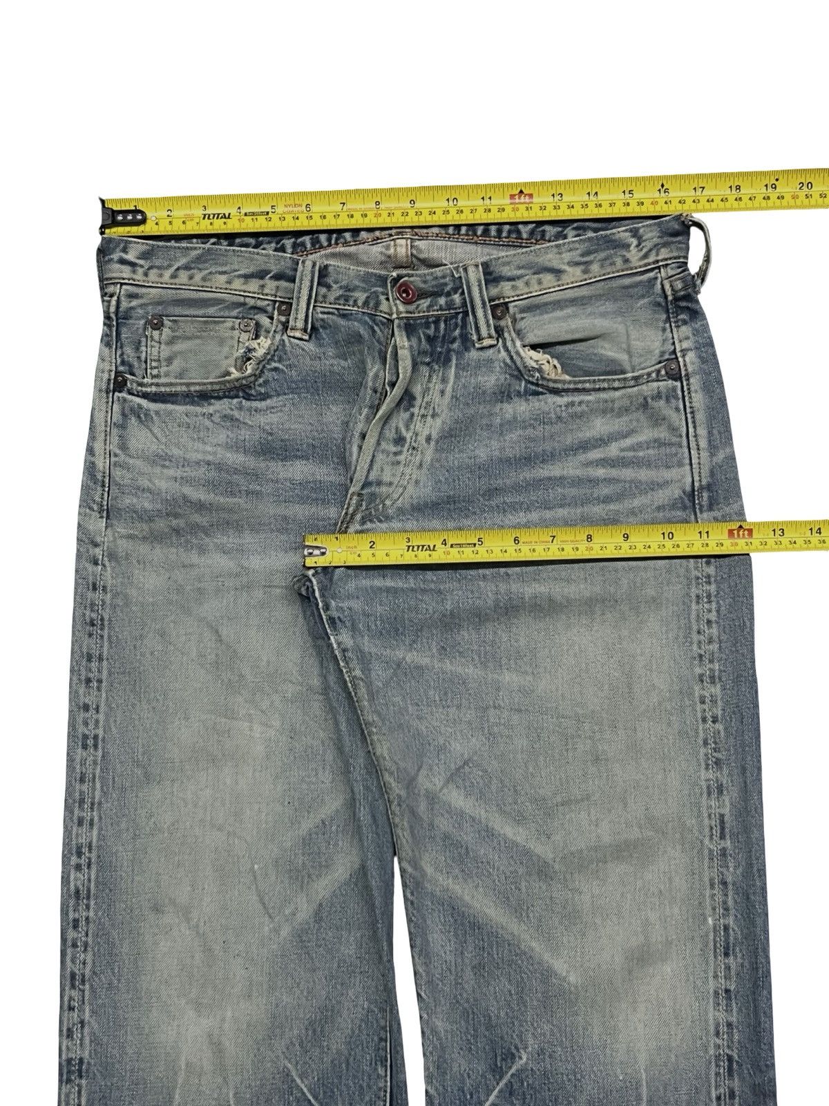 Full Count & Co. Vintage 00s Fullcount 1101-15 Selvedge Japanese Denim -W33 Size US 33 - 20 Thumbnail