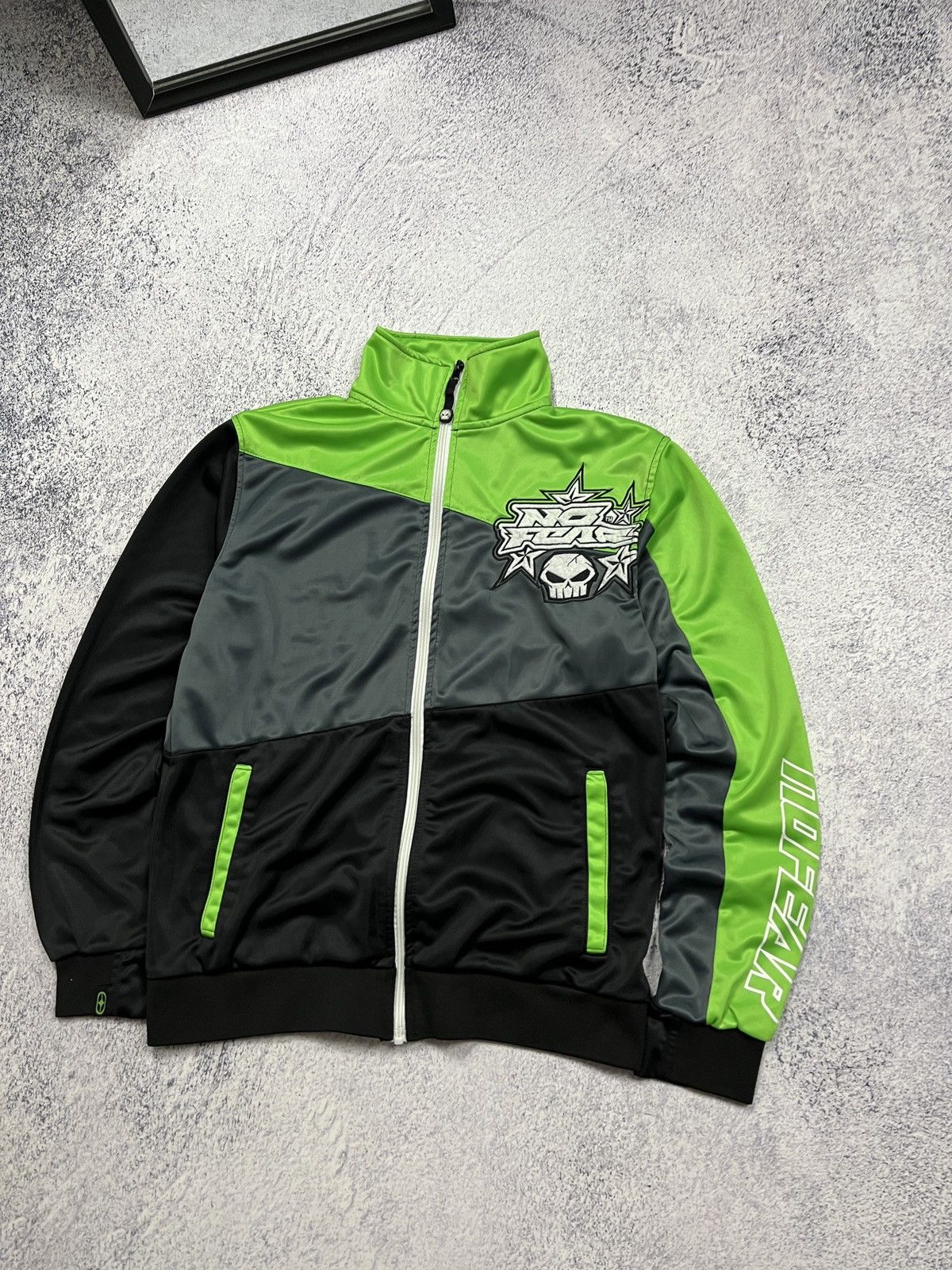 Japanese Brand No Fear Track Jacket Big Logo Hype Y2K Streetwear Size US S / EU 44-46 / 1 - 3 Thumbnail