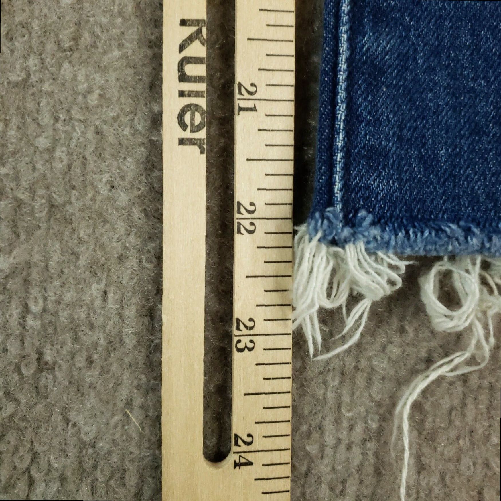 7 For All Mankind 7 For All Mankind High Waist Skinny Stretch Crop Jeans Blue Women's 25x22 Size 42" / US 20 - 3 Thumbnail