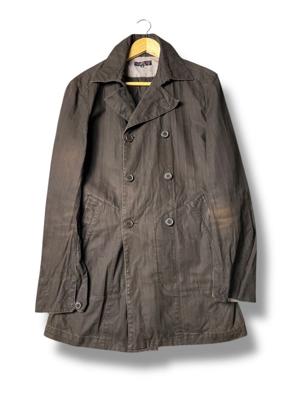 Michel Klein Michel Klein Homme Double Breasted Coat with Belt (167) Size M / US 6-8 / IT 42-44 - 1 Thumbnail