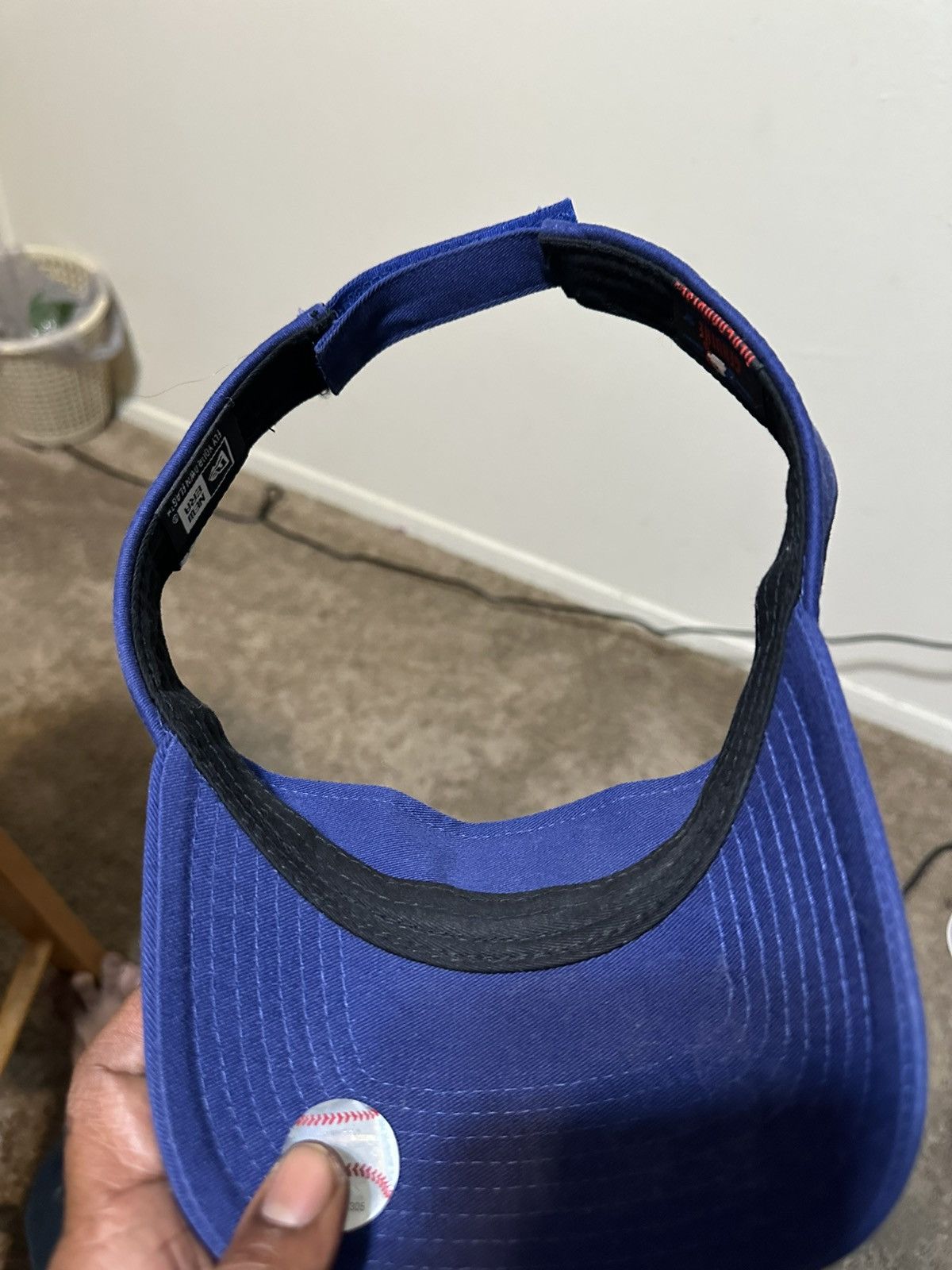 MLB Vintage MLB Texas Rangers “triple blue” sun visor hat 90s Size ONE SIZE - 7 Thumbnail