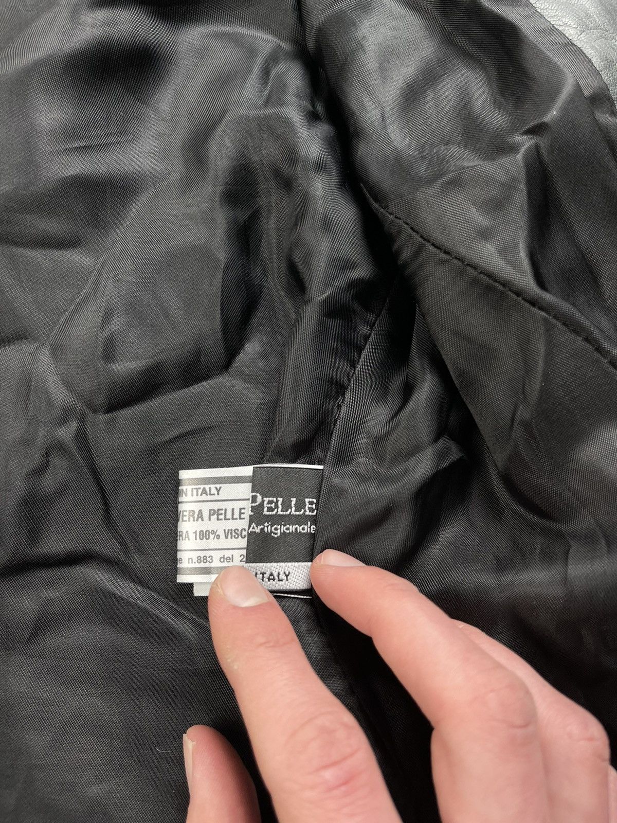 Seditionaries Avant Garde Italian Women's Zip Belted Gray Leather Jacket Size L / US 10 / IT 46 - 16 Thumbnail