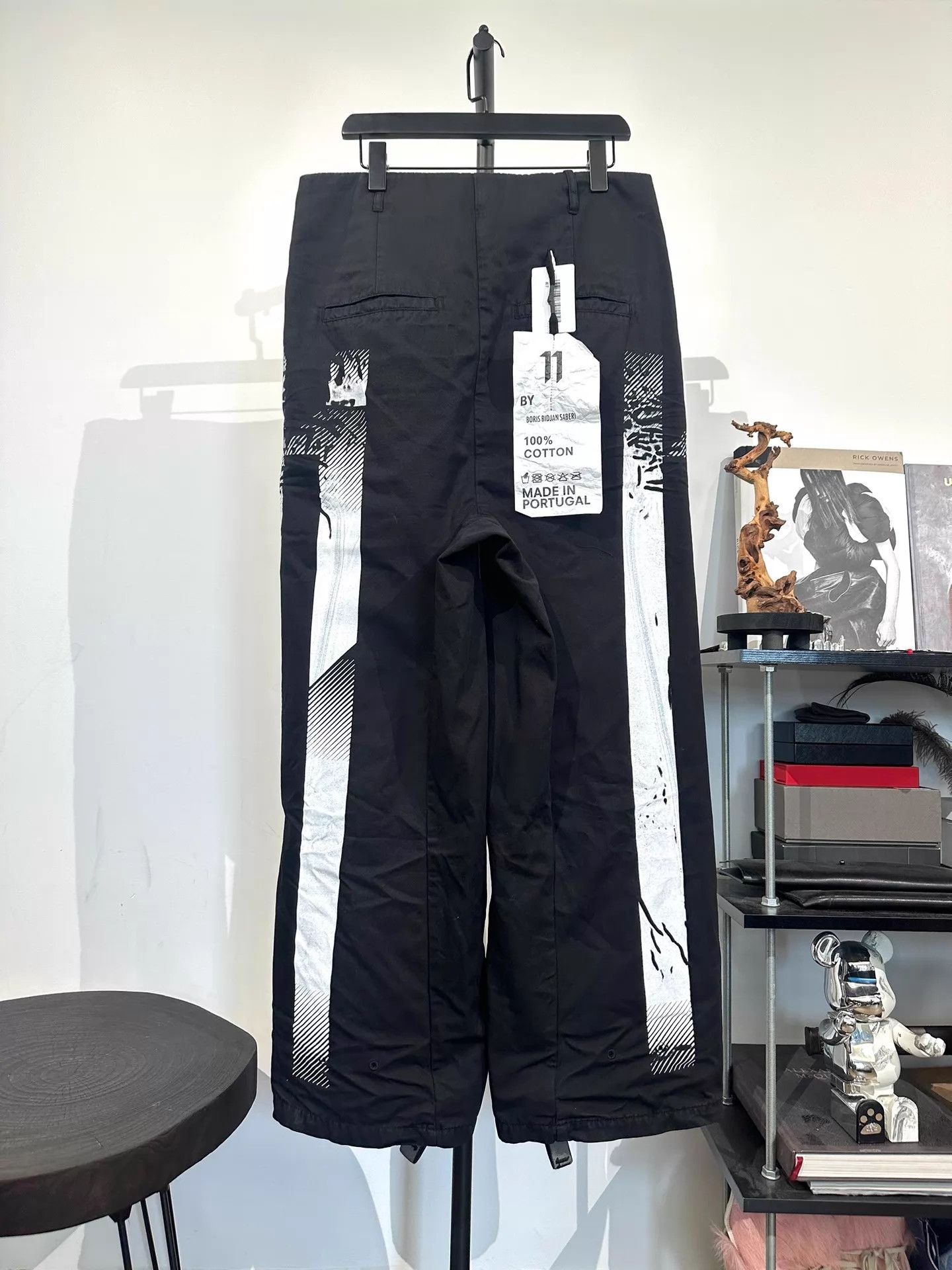 Boris Bidjan Saberi BBS 11by bbs P15 Print Wide Leg Pants Size US 32 / EU 48 - 2 Thumbnail