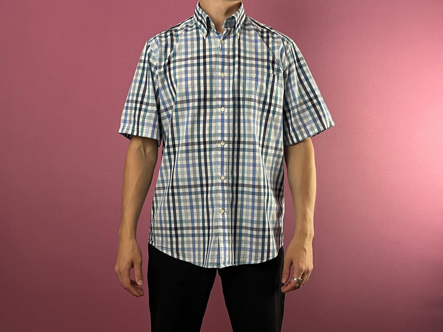 Barbour × Vintage Barbour Vintage Men's Plaid Short Sleeve Shirt - S Size US S / EU 44-46 / 1 - 3 Thumbnail