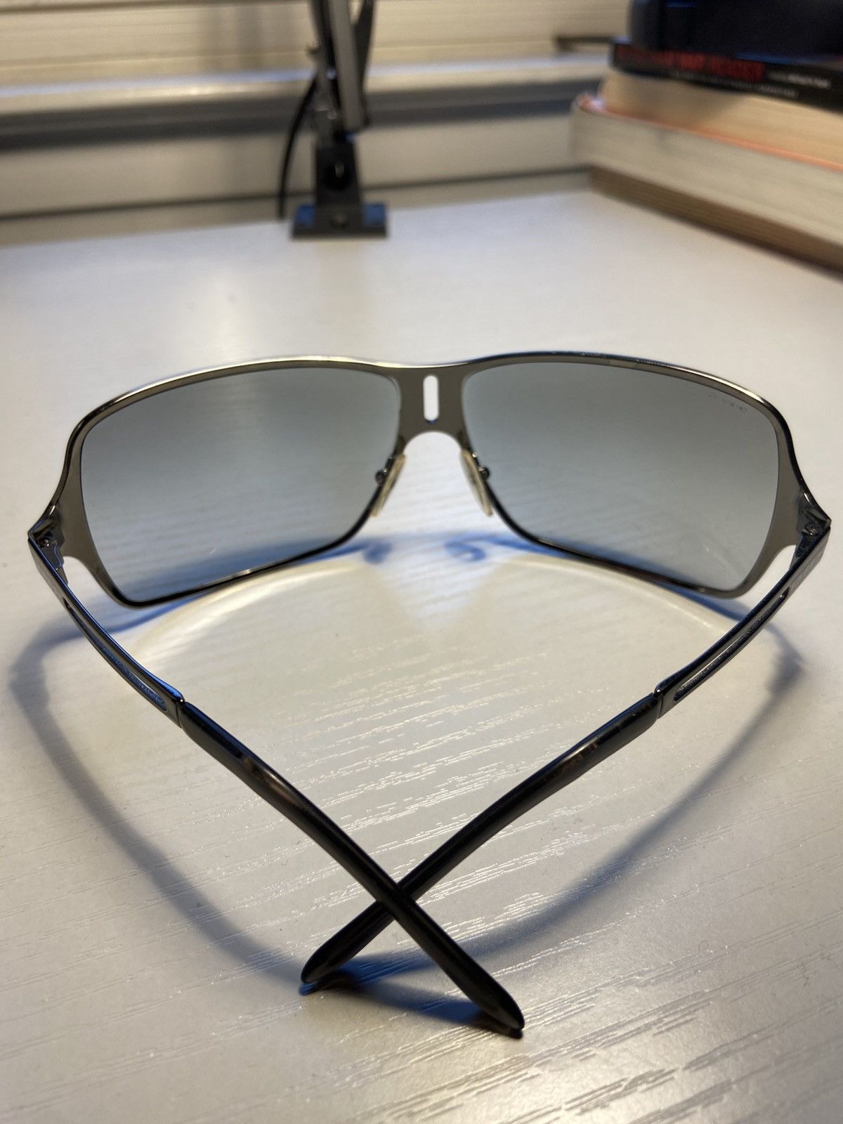 Prada Grey/Silver Prada Aviators Size ONE SIZE - 3 Thumbnail