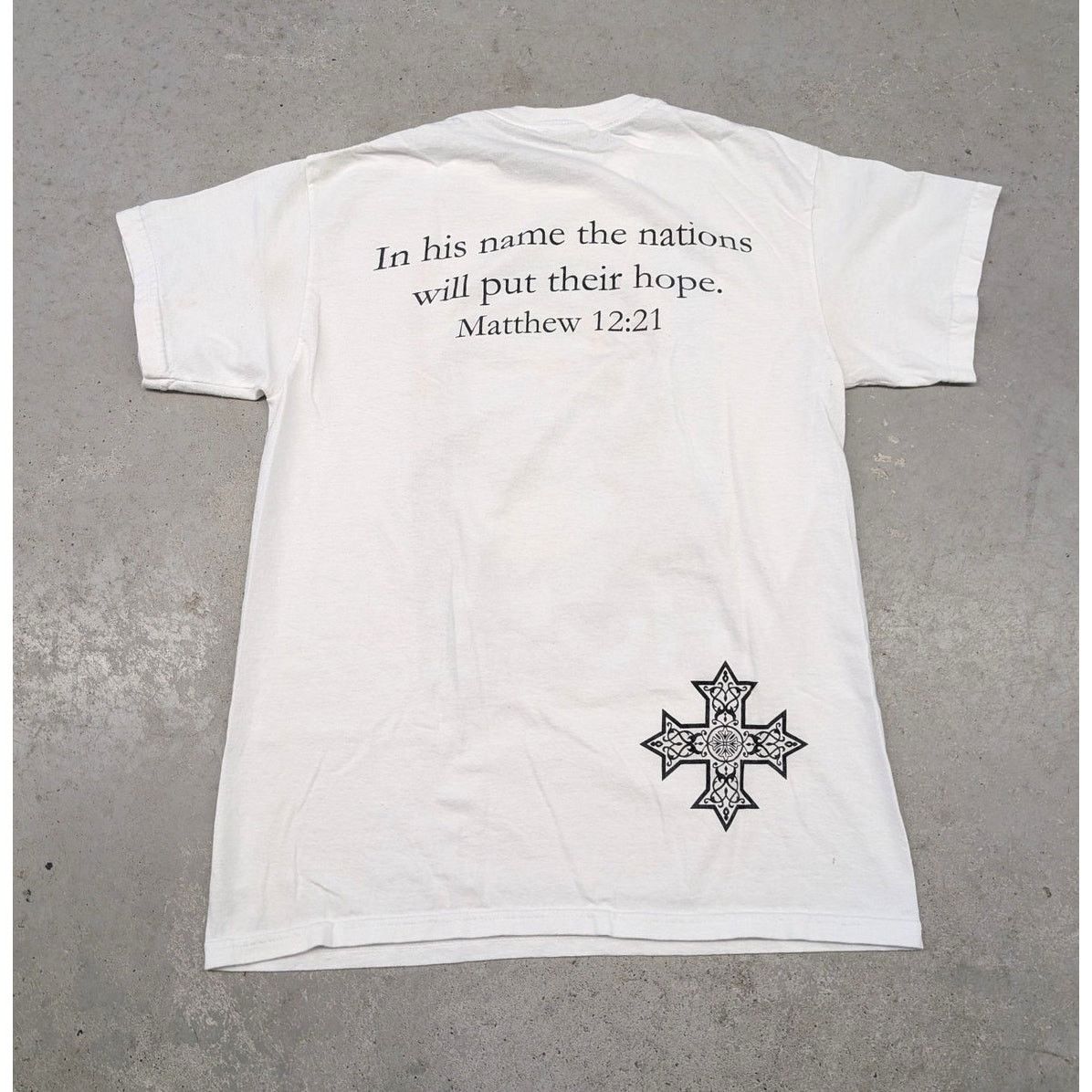 Gildan × Vintage 2000s Jesus HOPE Mathew 12:21 bible t-shirt Size US M / EU 48-50 / 2 - 4 Thumbnail
