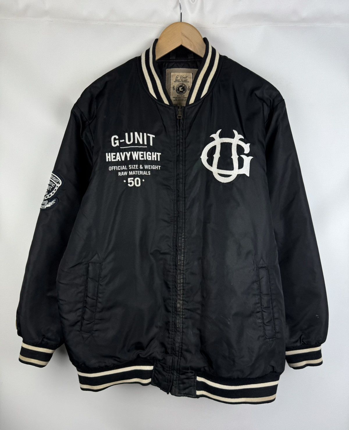 G-Unit G Unit Men’s Rap Hip Hop Varsity Bomber Jacket Size L Nylon Size US L / EU 52-54 / 3 - 1 Thumbnail