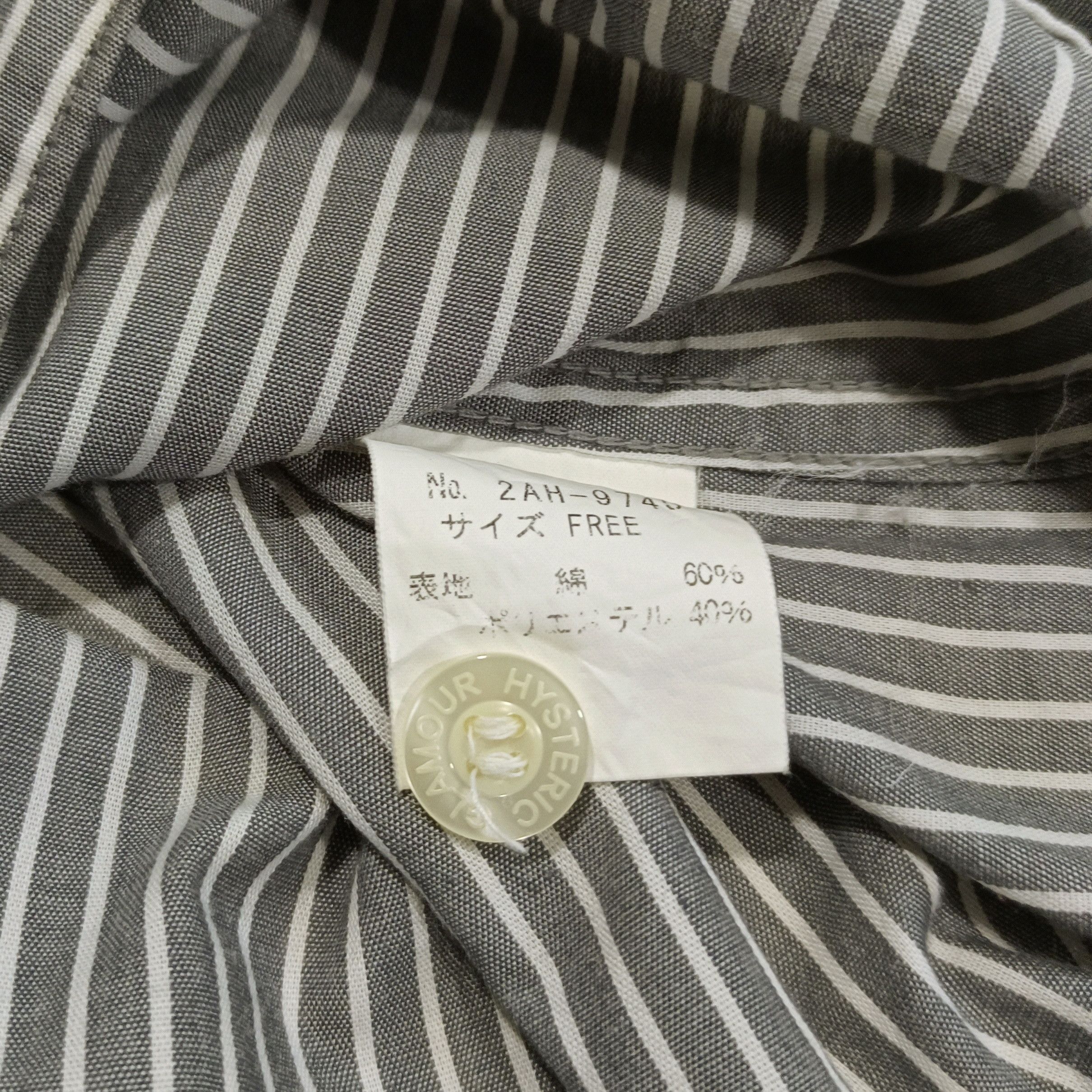 Hysteric Glamour × Japanese Brand × Vintage 90's Hysteric Glamour Mechanic Zip-Up - L Size US XS / EU 42 / 0 - 7 Thumbnail