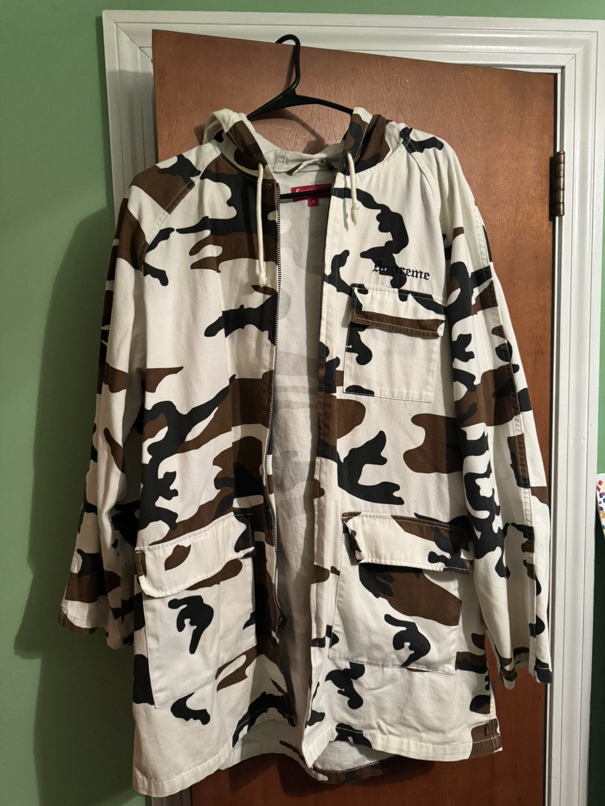 Supreme Supreme FW16 Cow Twill Parka / Zip Up Size US M / EU 48-50 / 2 - 2 Thumbnail