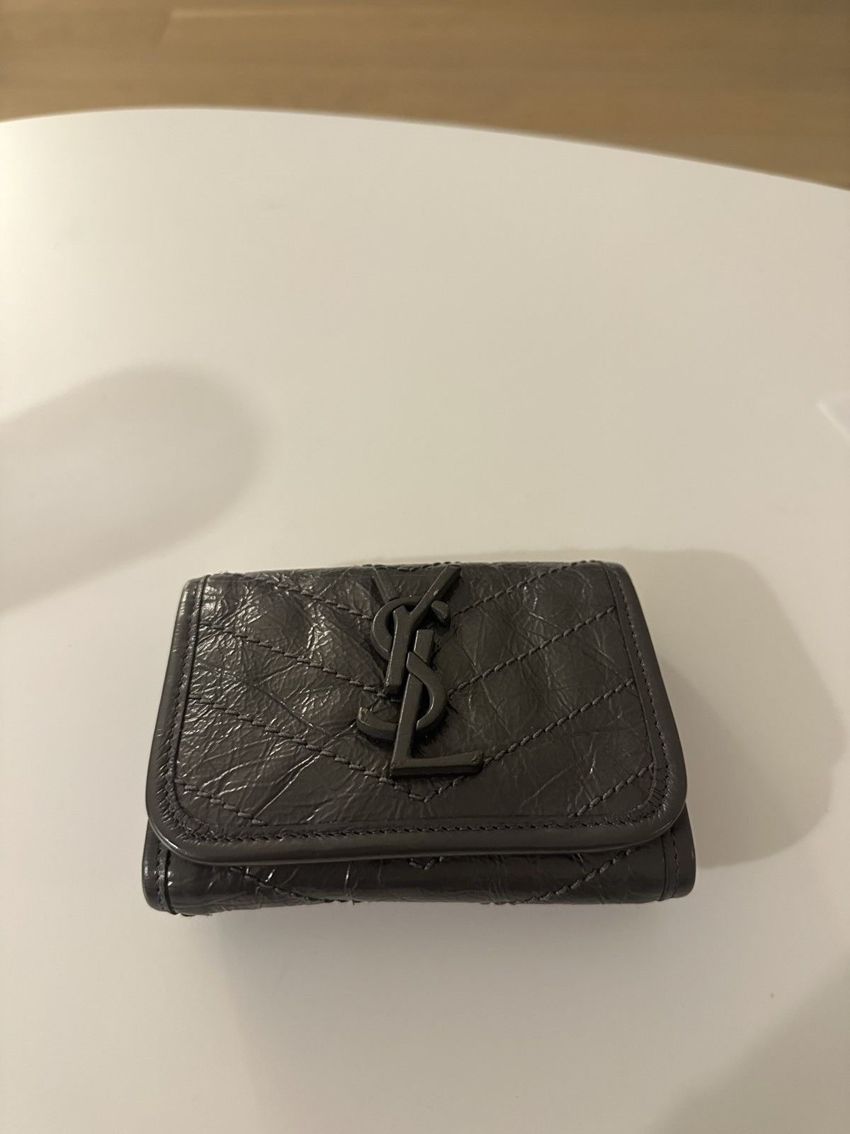 Yves Saint Laurent Saint Laurent Nikki Crinkled Wallet Size ONE SIZE - 1 Thumbnail