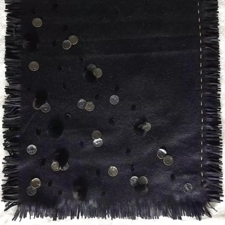 Fendi FENDI size41*192 100% cashmere leather fur shawl Size M / US 6-8 / IT 42-44 - 7 Thumbnail