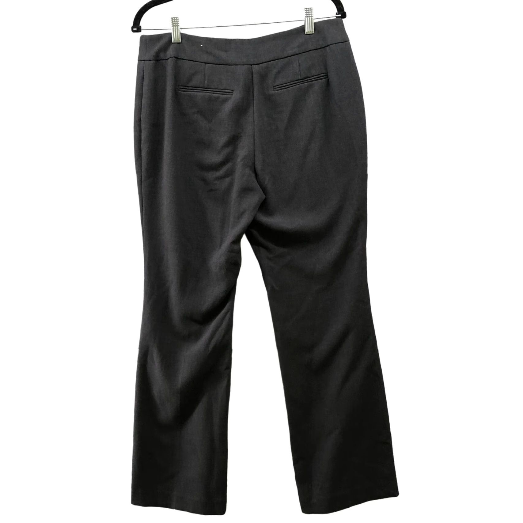 Ann Taylor Ann Taylor Dress Pants Curvy Boot Cut Mid Rise Flat Front Gray 8P Womens Size 30" / US 8 / IT 44 - 2 Thumbnail