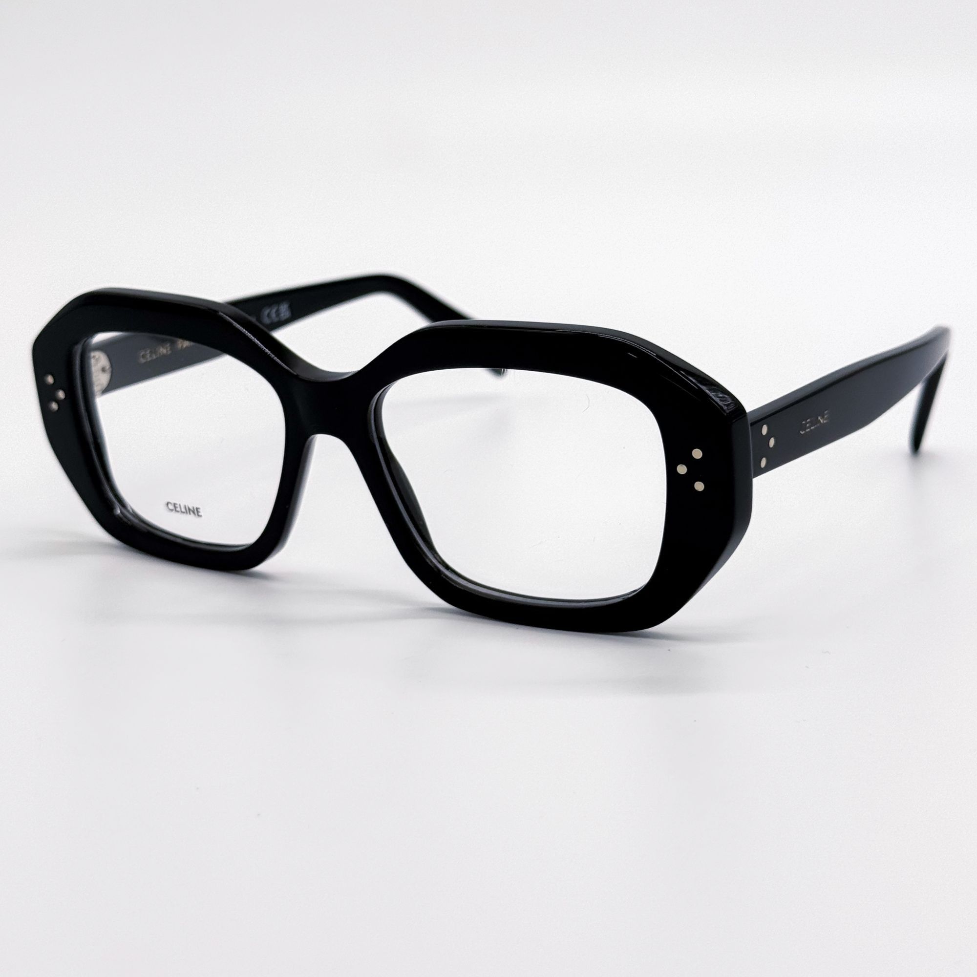 Celine NEW CL50156I 001, BLACK GEOMETRIC EYEGLASSES CELINE Size ONE SIZE - 2 Thumbnail