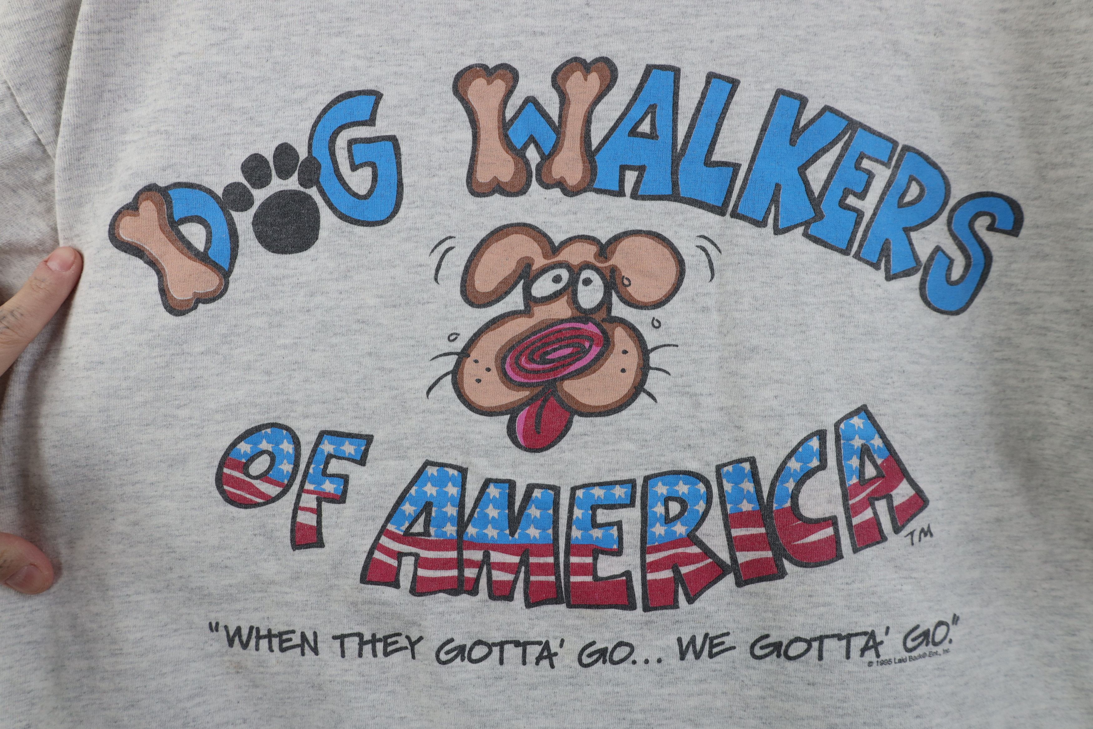Vintage Vintage 90s Walkers of America Short Sleeve T-Shirt Gray USA Size US L / EU 52-54 / 3 - 4 Thumbnail