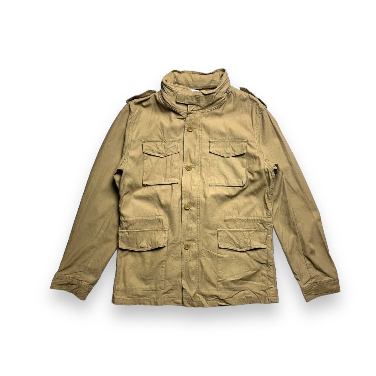 image of Archival Clothing x Military Vintage Espeara Button Up Zipper M65 Field Jacket in Light Brown (Size