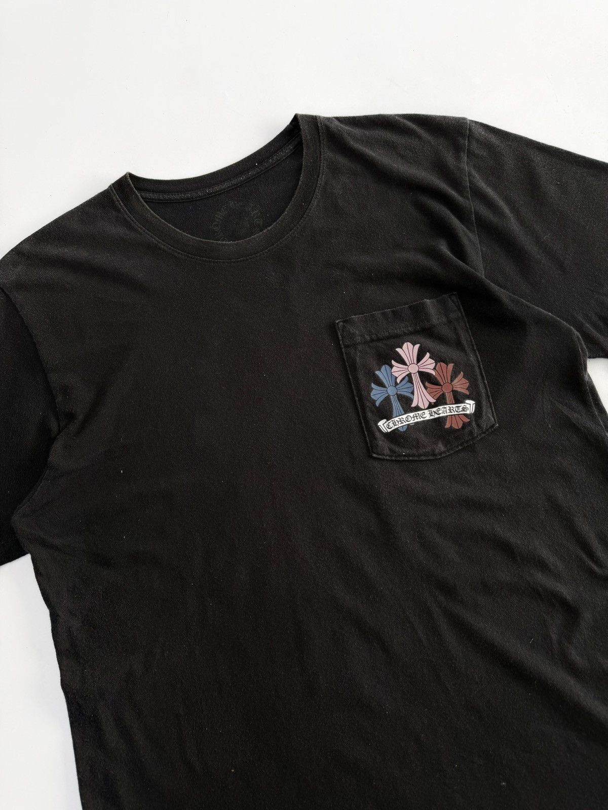Chrome Hearts Chrome Hearts Multi Color Cross Cemetery Pocket Tee Size US M / EU 48-50 / 2 - 3 Thumbnail