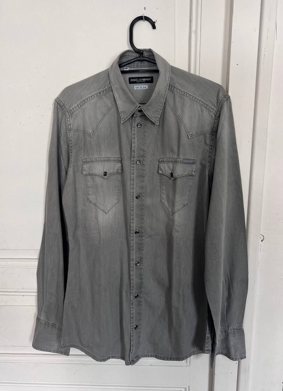 Dolce & Gabbana Dolce Gabbana denim shirt Size US S / EU 44-46 / 1 - 1 Thumbnail