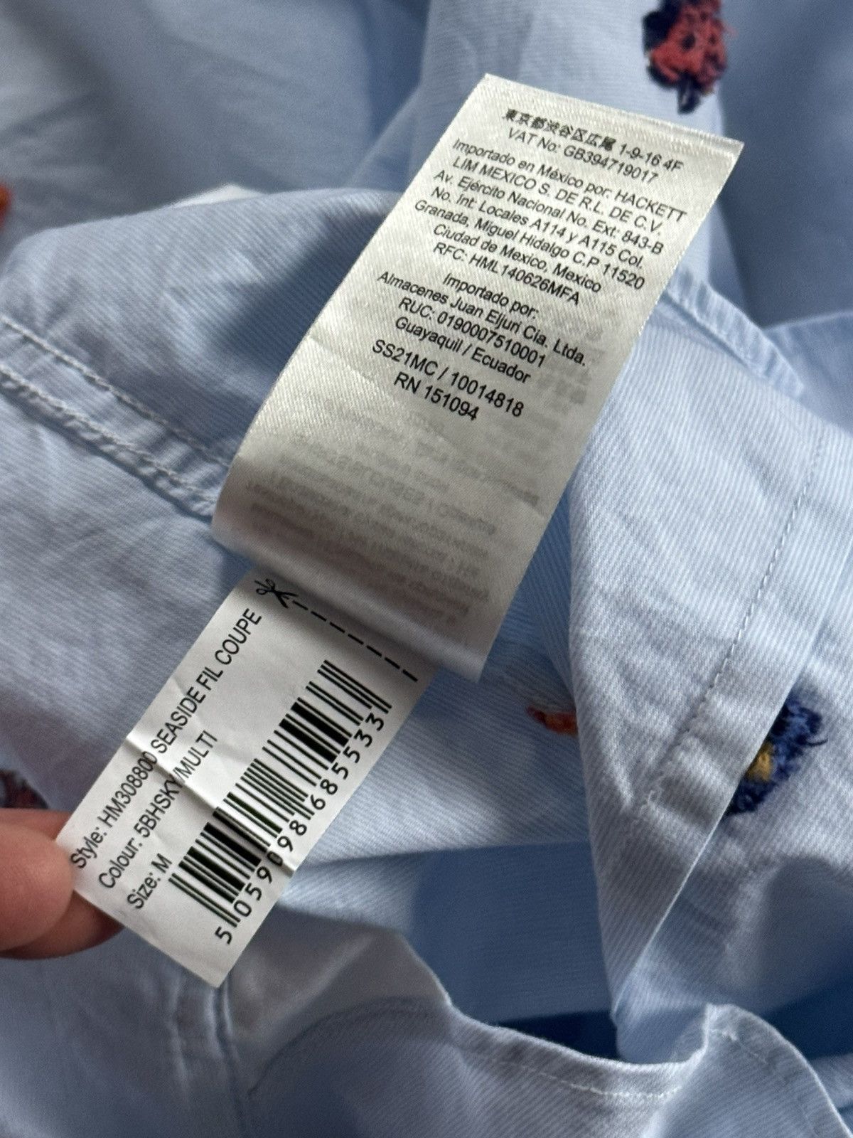 Hackett Hackett London M all printed sailor theme shirt button up Size US M / EU 48-50 / 2 - 11 Thumbnail