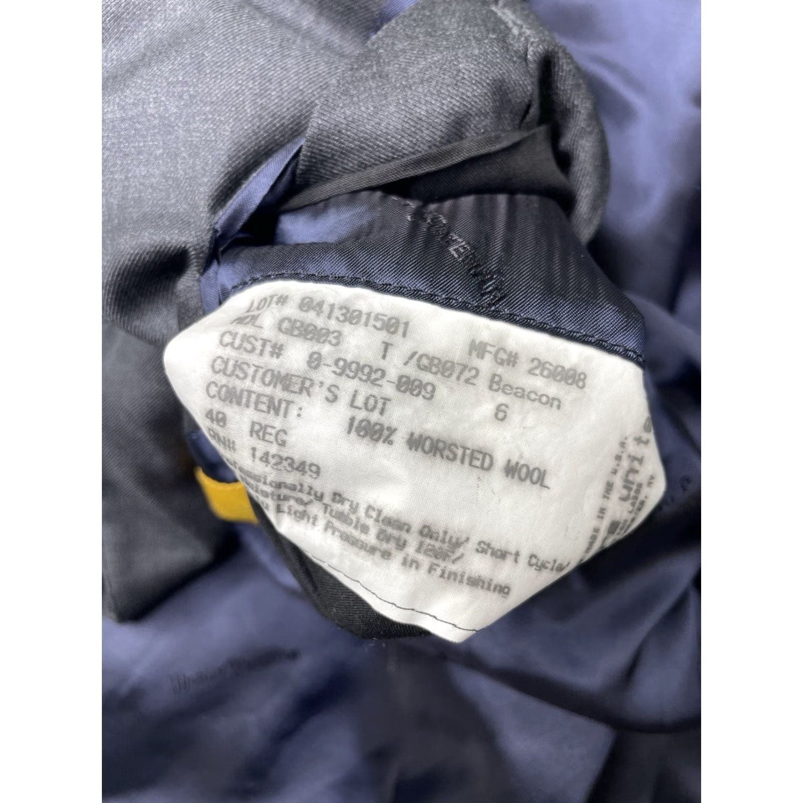 Vintage Hickey Freeman Beacon Traveler Sport Coat Jacket Mens 40R Wool Blazer Size 40R - 4 Thumbnail