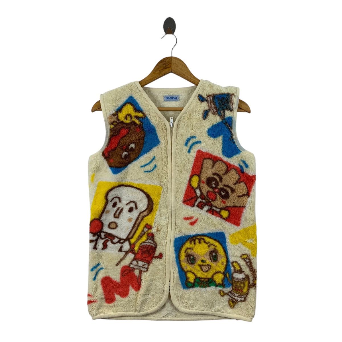 Vintage Vintage ANPANMAN BANDAI Japanese Cartoon Fleece Vest Jacket Size US S / EU 44-46 / 1 - 1 Thumbnail