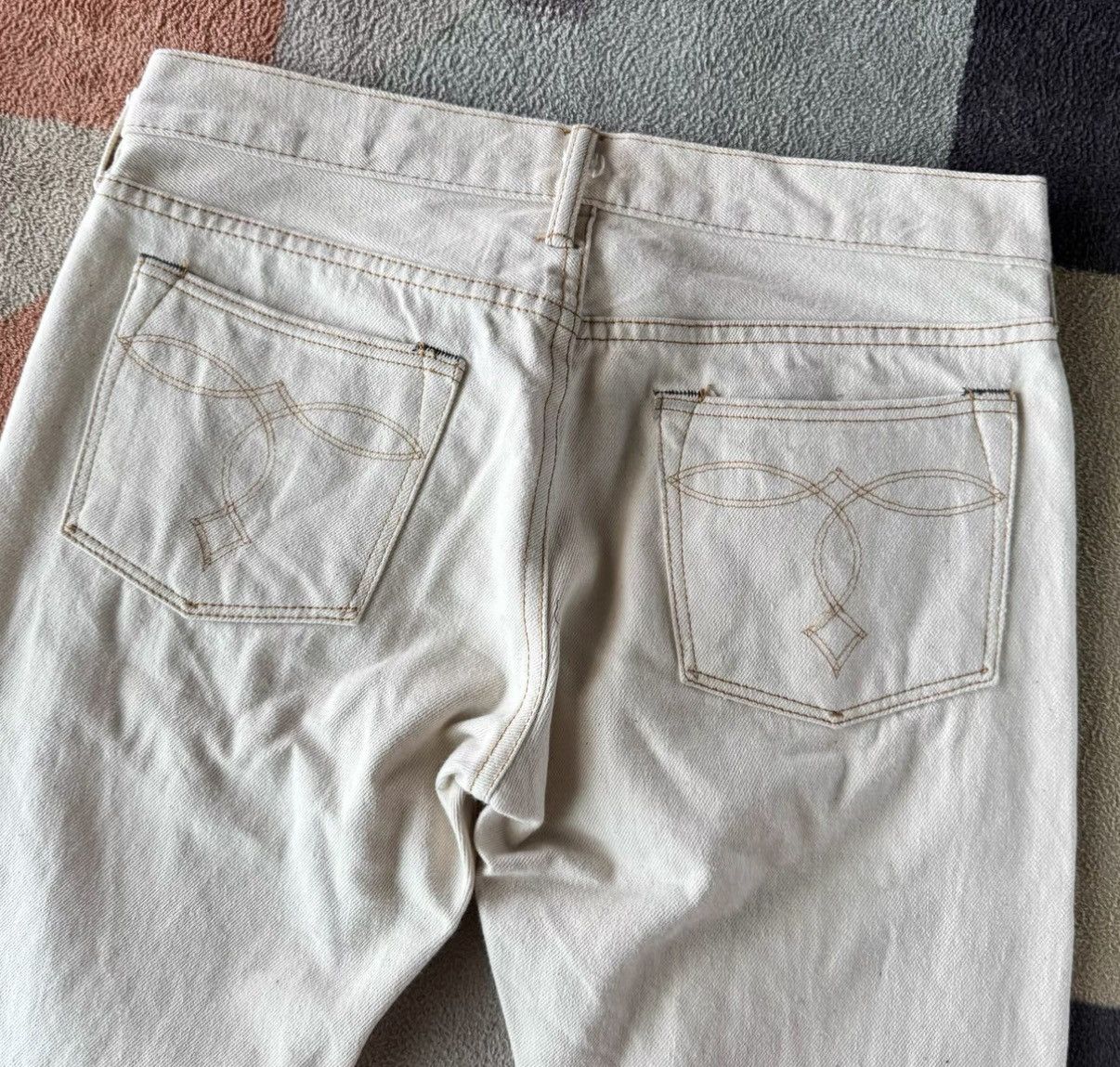RRL Ralph Lauren RRL Ralph Lauren Double RL White Slim Boot Cut Jeans K22 Size US 30 / EU 46 - 7 Thumbnail