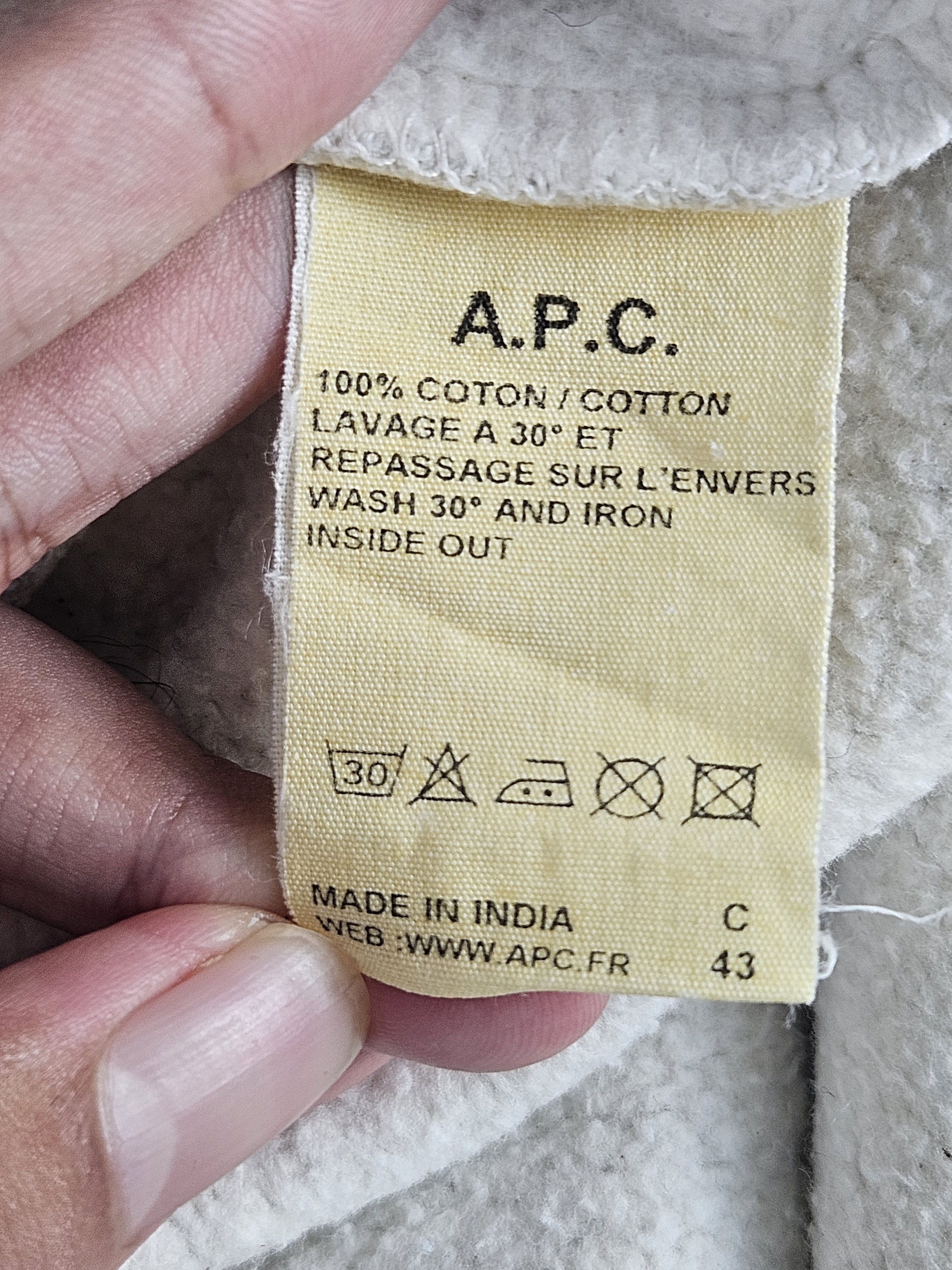 A.P.C. APC atelier production hoodie sweater Size US XS / EU 42 / 0 - 5 Thumbnail