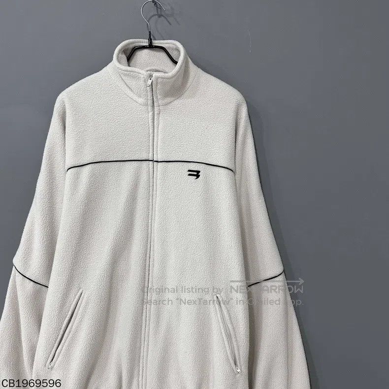 Balenciaga Balenciaga Double Hook Logo Fleece Zip-up Jacket Size US S / EU 44-46 / 1 - 1 Thumbnail