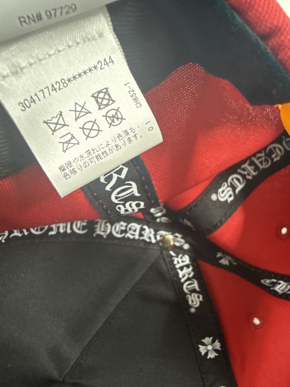 Chrome Hearts CHROME HEARTS LETTER HAT RED YELLOW Size ONE SIZE - 5 Thumbnail