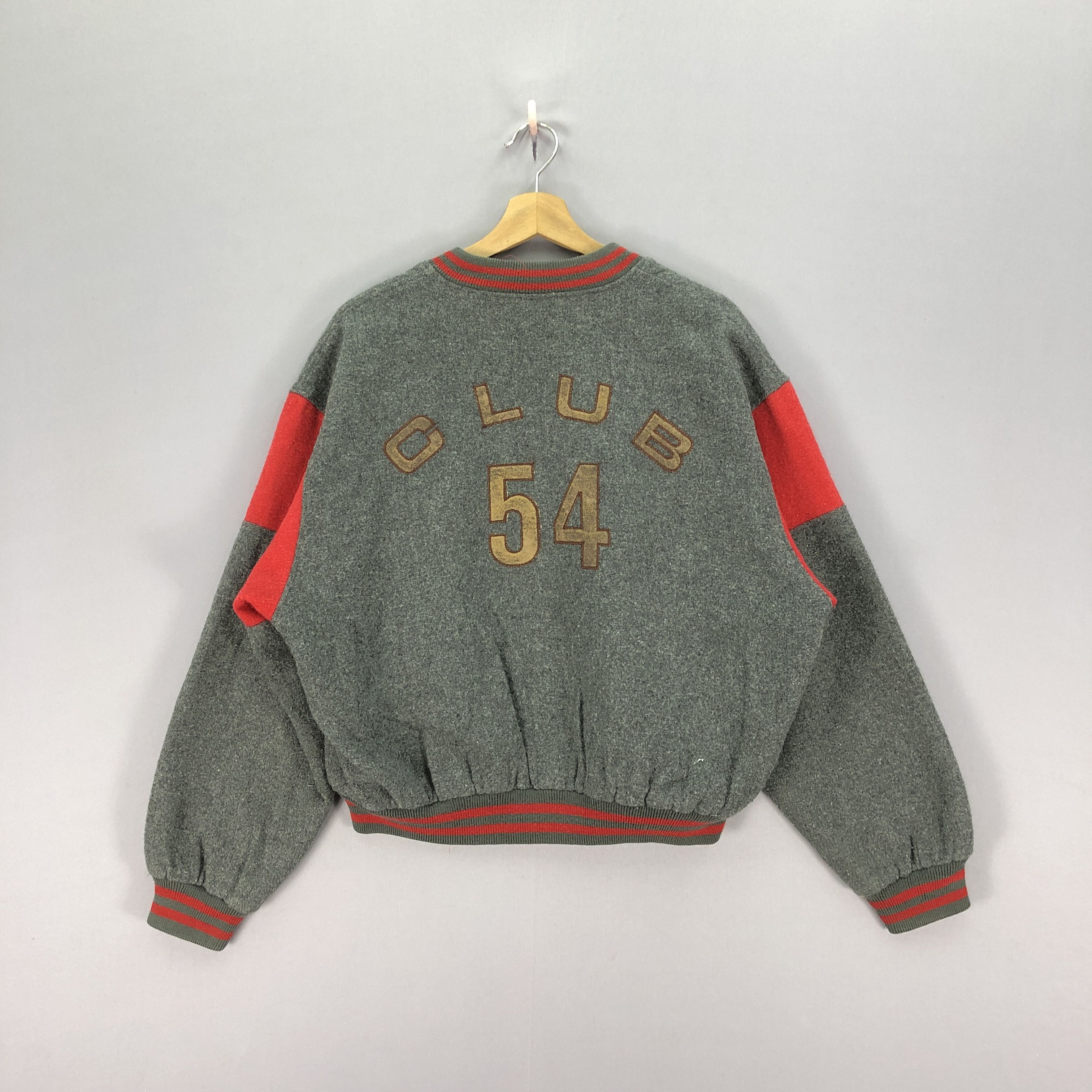 Japanese Brand × Vintage Vintage Club 54 Varsity Wool Jacket Letterman Bomber Jacket Size US M / EU 48-50 / 2 - 1 Thumbnail
