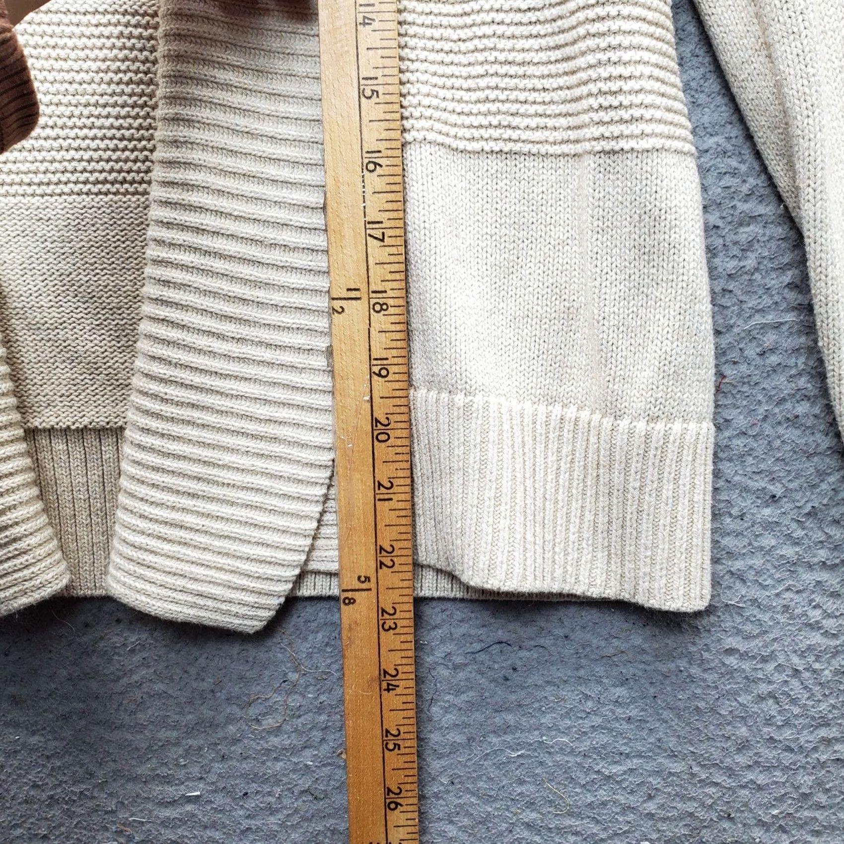 Banana Republic Banana Republic Womens Cardigan Knit Raglan Open Front M Size M Brown Multicolor Solids Casual Knitwear Size M / US 6-8 / IT 42-44 - 3 Thumbnail