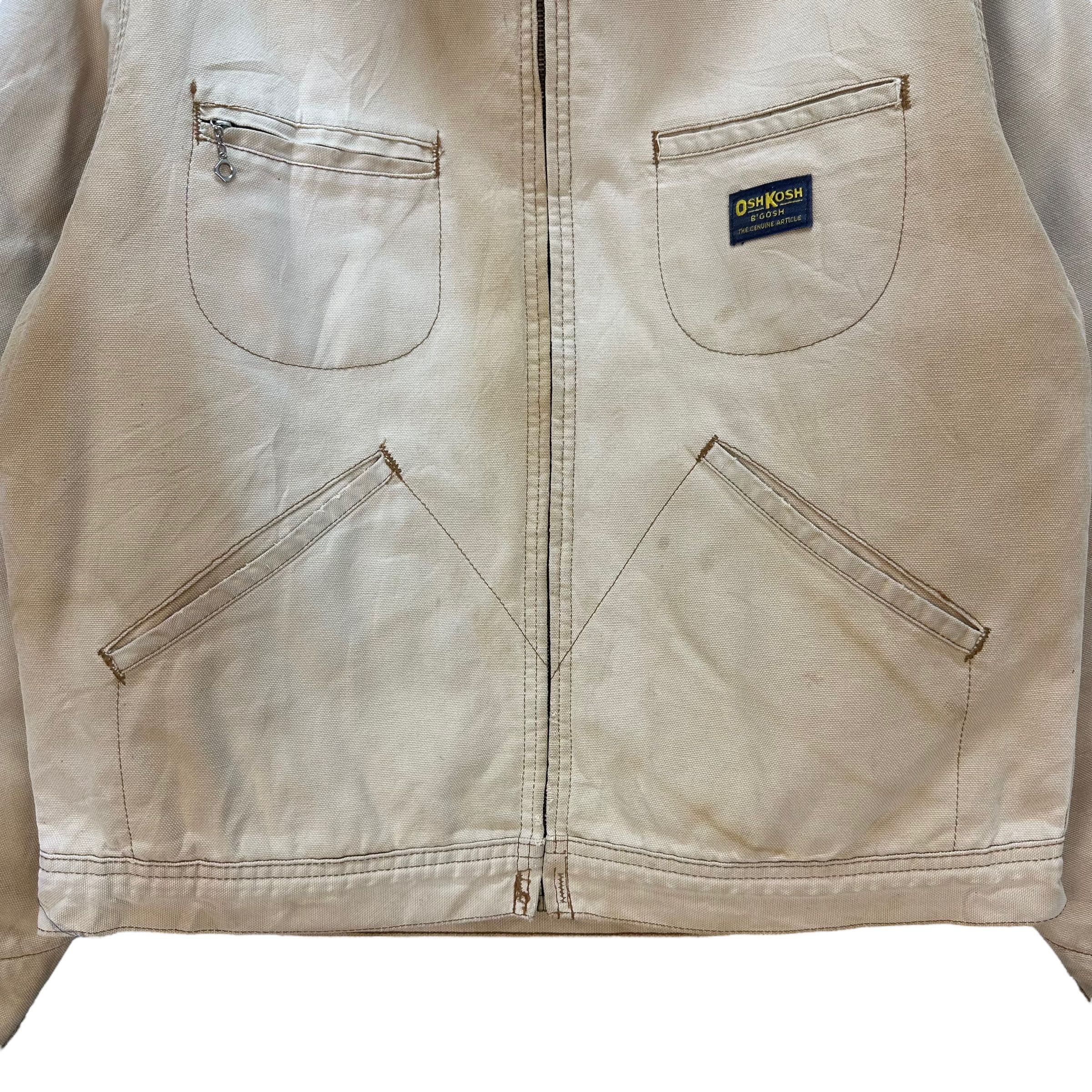 Oshkosh VINTAGE 80's TRASHED OSHKOSH WORK CHORE JACKET #8293-002 Size US L / EU 52-54 / 3 - 4 Thumbnail