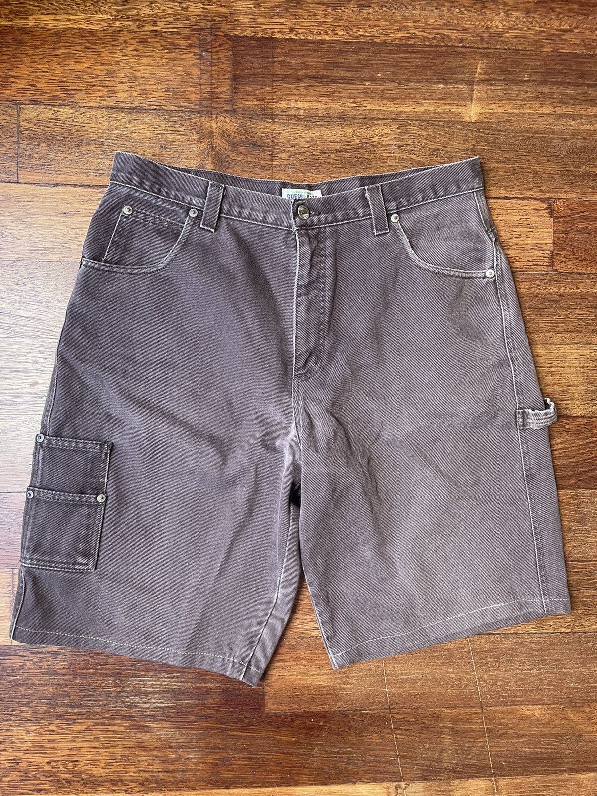 Guess Guess Carpenter Denim Shorts / Jorts Size US 36 / EU 52 - 1 Thumbnail