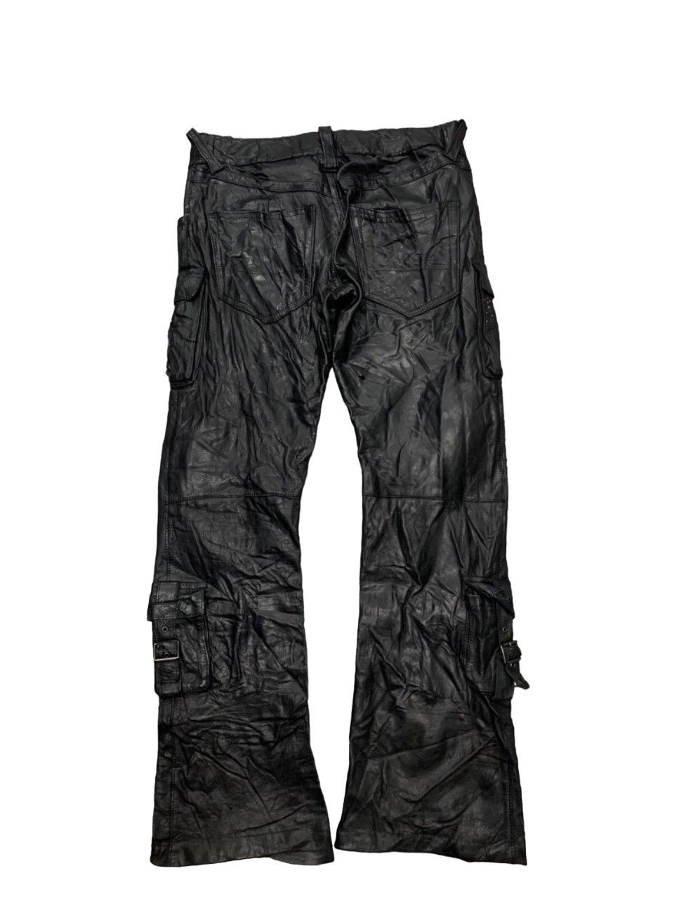 FranCisT MOR.K.S 90s FRANCIST MOR.K.S LEATHER CARGO FLARE Size 30" / US 8 / IT 44 - 2 Thumbnail