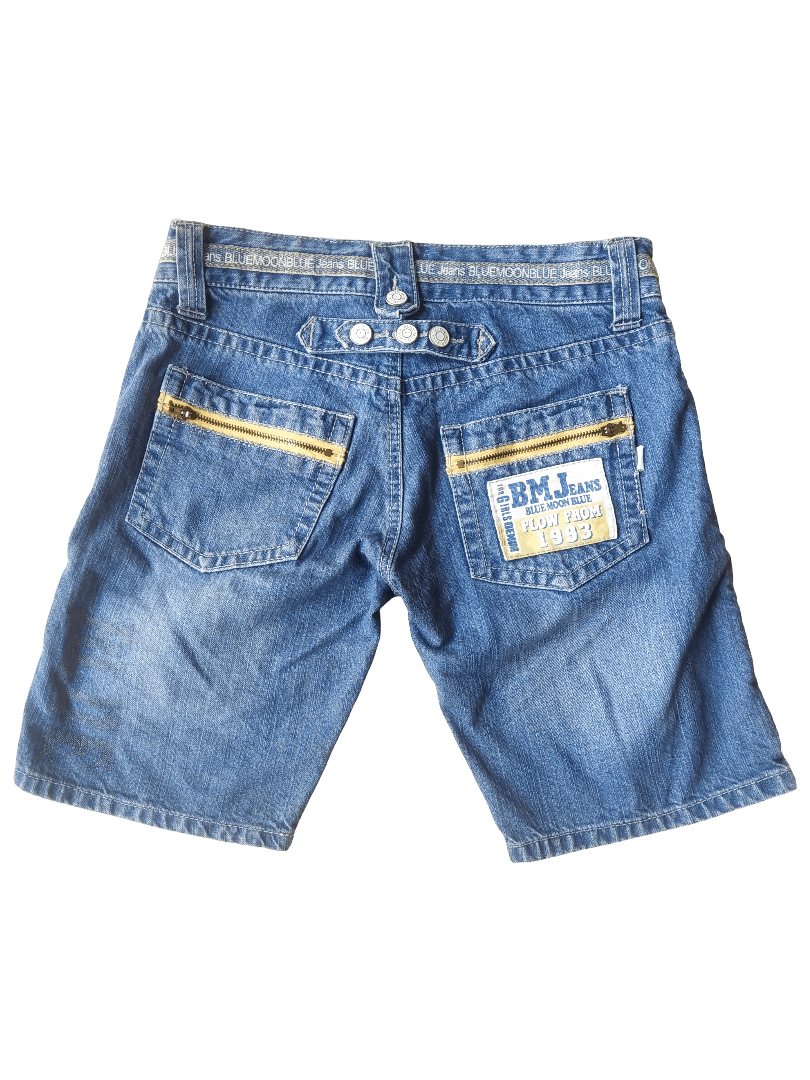 Japanese Brand Blue Moon Blue BMJ Jeans Y2K Denim Shorts Japan Harajuku Size 27" / US 4 / IT 40 - 1 Thumbnail