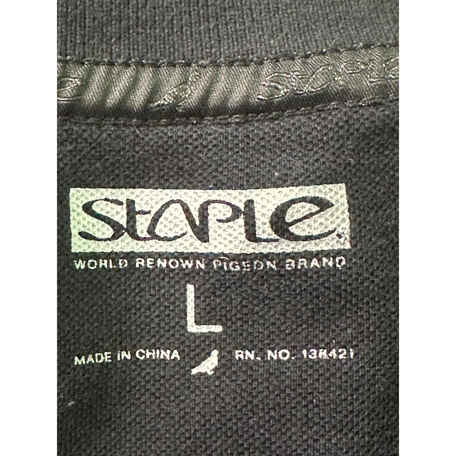 Staple Staple World Reknown Pigeon Brand Black Polo Shirt size L Size US L / EU 52-54 / 3 - 3 Thumbnail