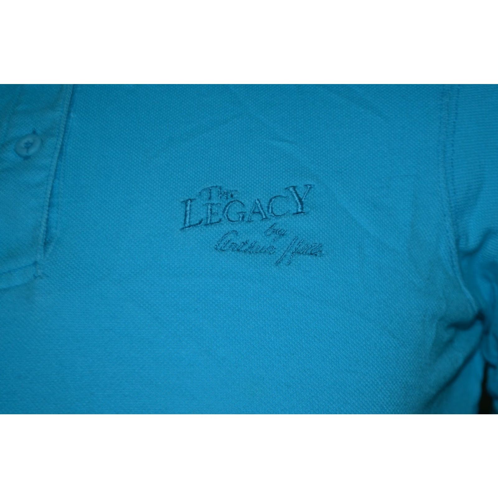 Vintage Womens EP Pro Polo Shirt Golf The Legacy by Arthur Hills Medium Blue Collared Short Sleeve Logo Shirt Size M / US 6-8 / IT 42-44 - 2 Thumbnail