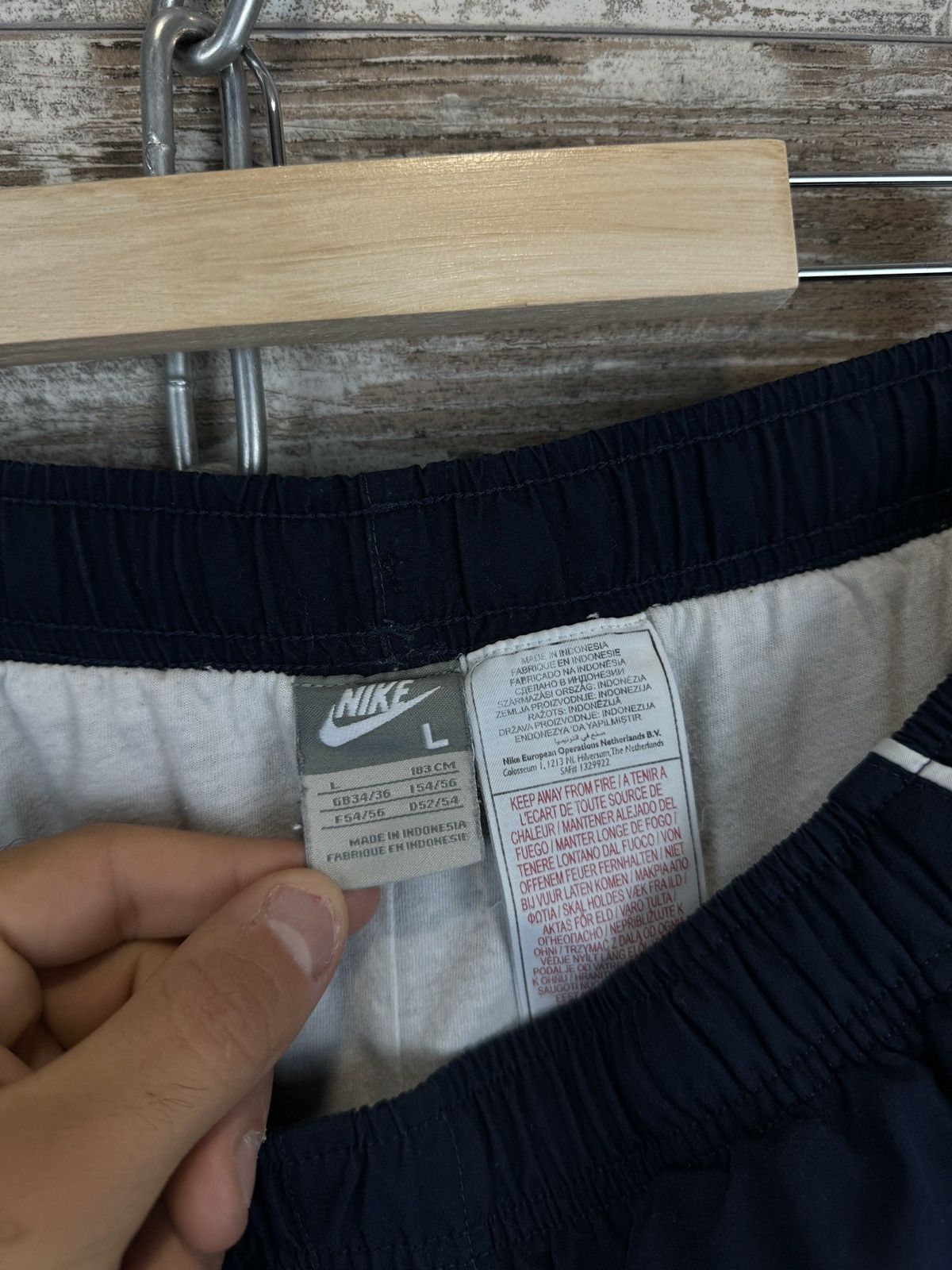Nike Mens Vintage Nike drill pants y2k sweatpants swoosh rare Size US 34 / EU 50 - 9 Thumbnail