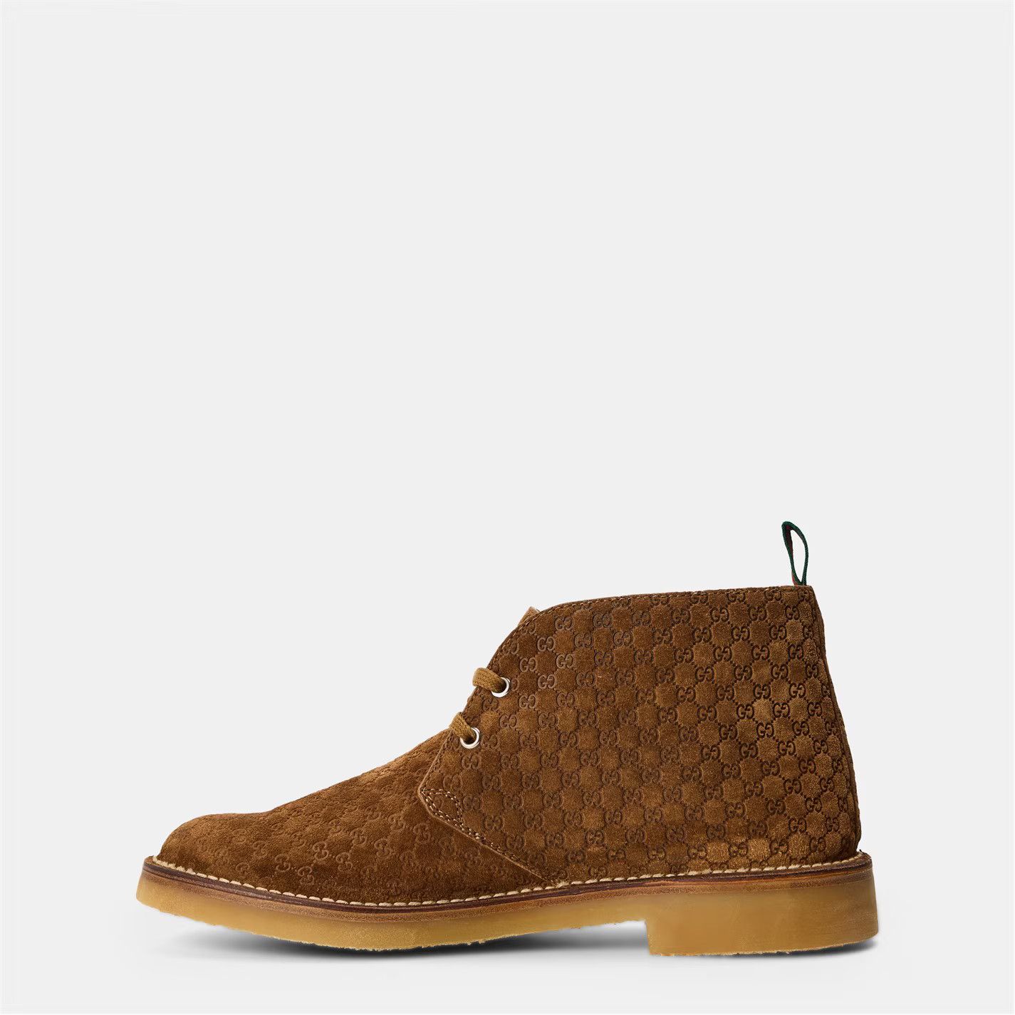 Gucci o1g2r1mq0426 Classic Lace-Up Desert Boots in Camel Size US 8.5 / EU 41-42 - 2 Thumbnail