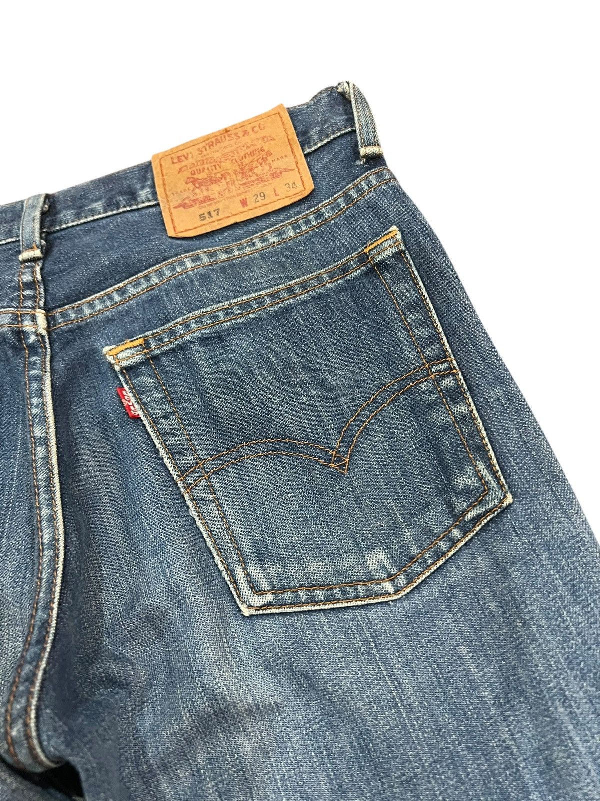 Levi's 💥Flare💥Vintage 90’s Levi’s 517 Faded Denim Jean Size US 28 / EU 44 - 16 Thumbnail
