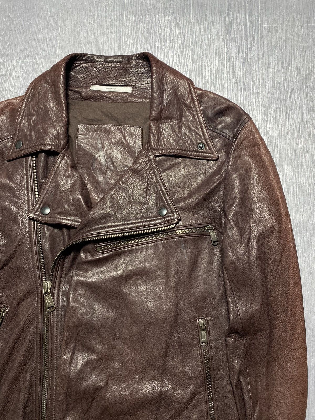 YSL - Tom Ford Leather Biker Jacket