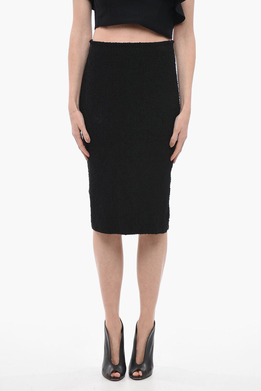 Bottega Veneta Textured Pencil Skirt with Back Vent Size S / US 4 / IT 40 - 1 Thumbnail