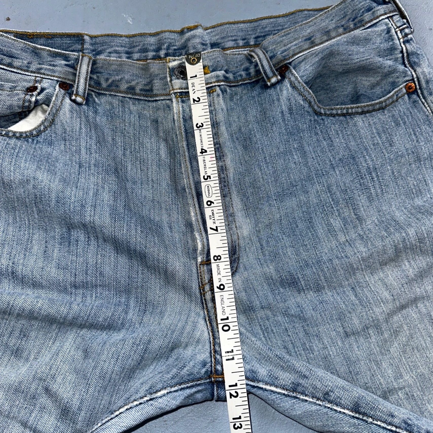 Levi's Levi's 501 Levi's Jeans 501 Vintage Y2K Straight Leg Jeans 36x30 Light Blue 90s Mens Men's Regular Denim Cotton Jeans Button Levis 501 Series Blues Size US 36 / EU 52 - 6 Thumbnail