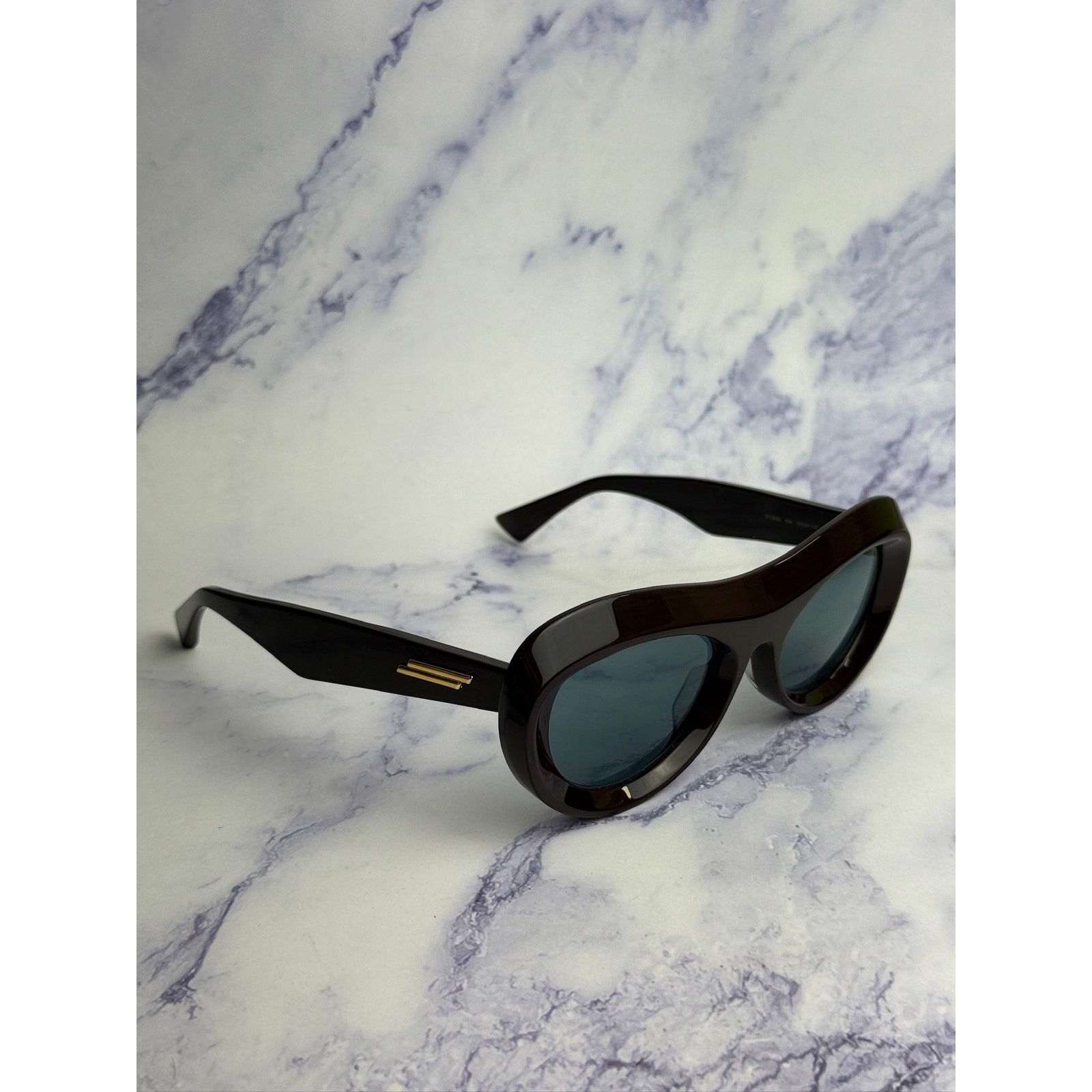 Bottega Veneta NEW Bottega Veneta BV1284S Brown Blue Aviator Sunglasses Size ONE SIZE - 7 Thumbnail