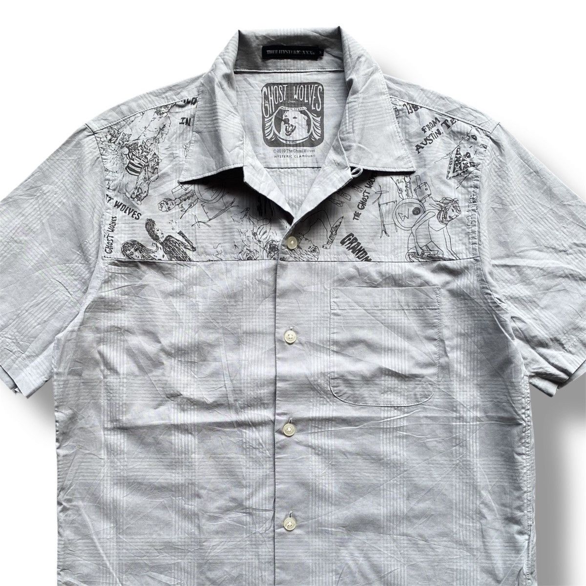 Hysteric Glamour 🔥HYSTERIC GLAMOUR x THE GHOST WOLVES SHIRT. Size US S / EU 44-46 / 1 - 3 Thumbnail