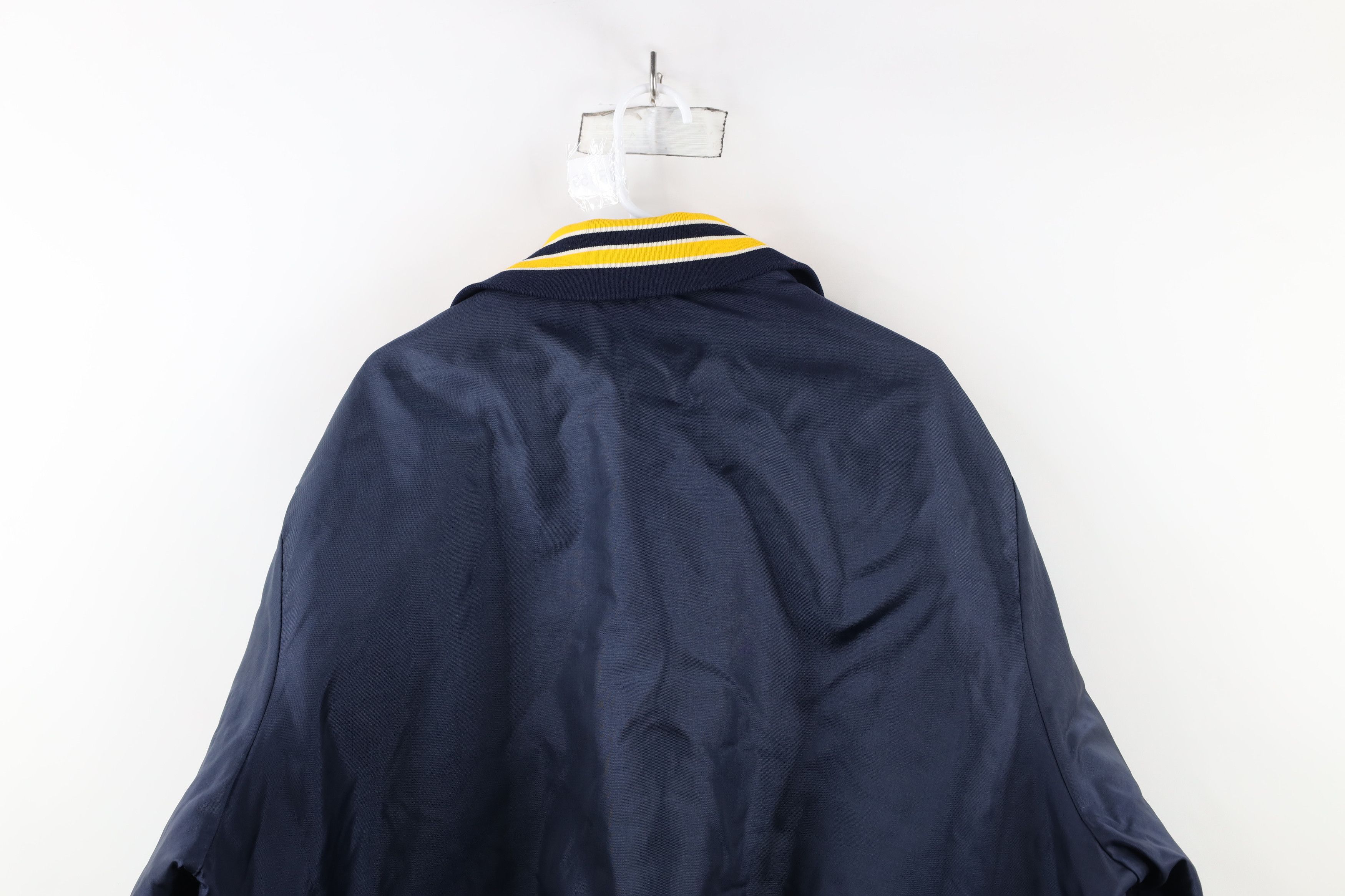 Vintage Vintage 80s 90s Streetwear Quilted Button Bomber Jacket Blue Size US XXL / EU 58 / 5 - 13 Thumbnail