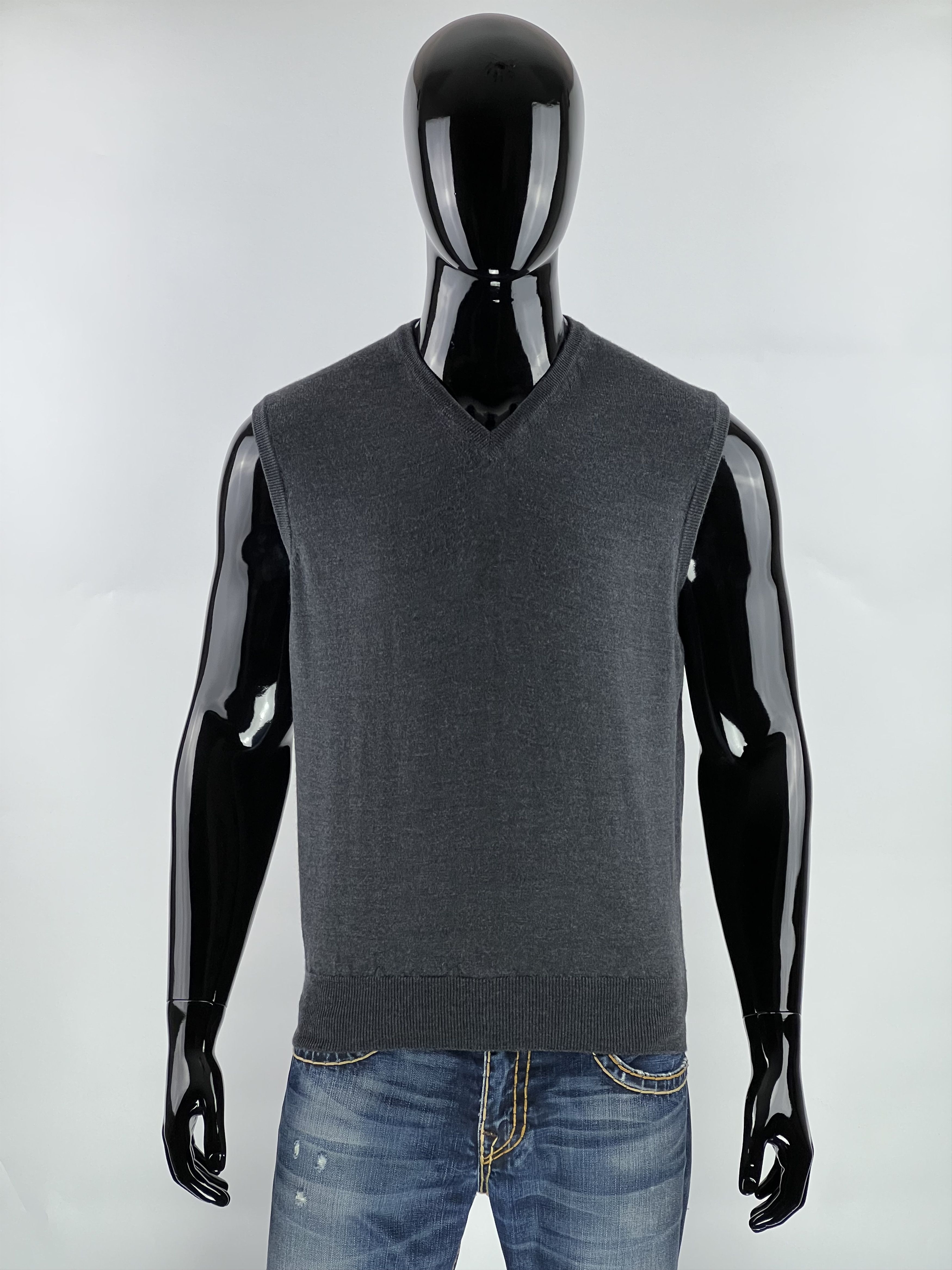 Gran Sasso Gran Sasso Men's Gray Wool Vest Size IT 50 Size US M / EU 48-50 / 2 - 1 Thumbnail