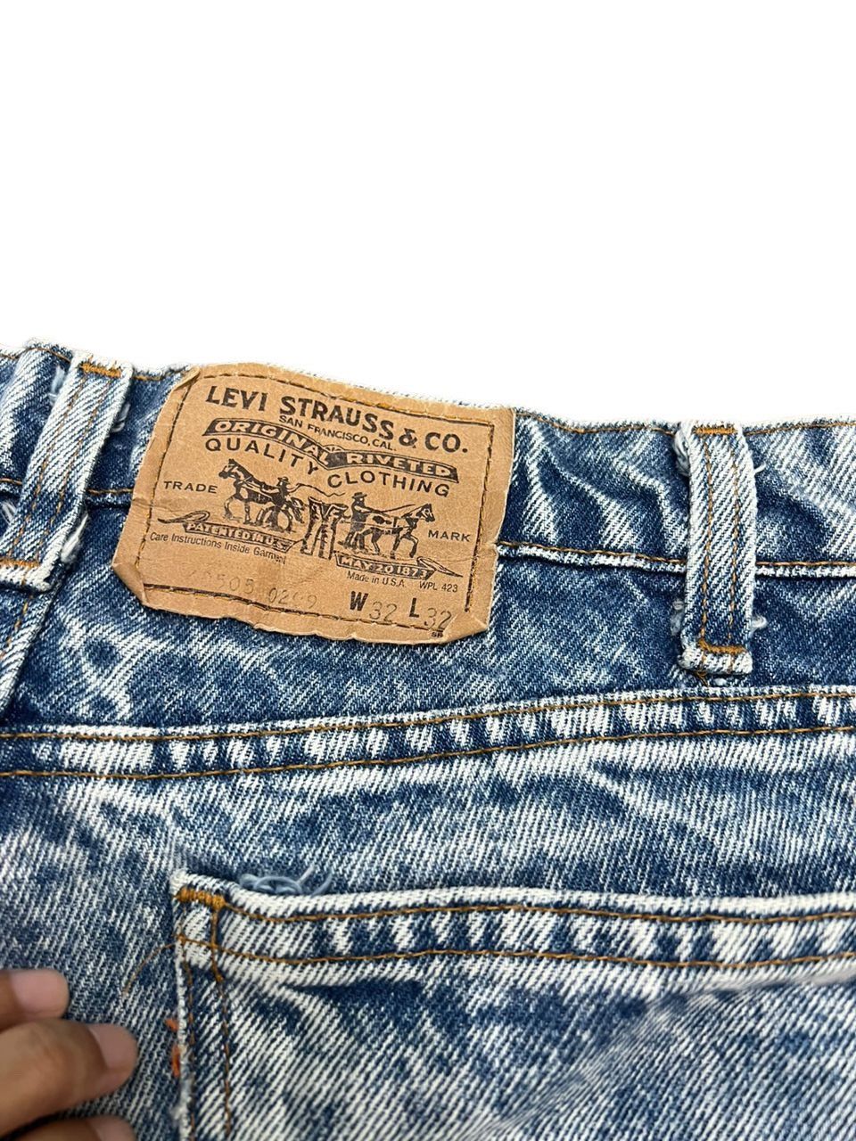 Levi's × Vintage Vintage 1980’s Levis Acid Wash Cut Off Short Pants Size US 31 - 6 Thumbnail