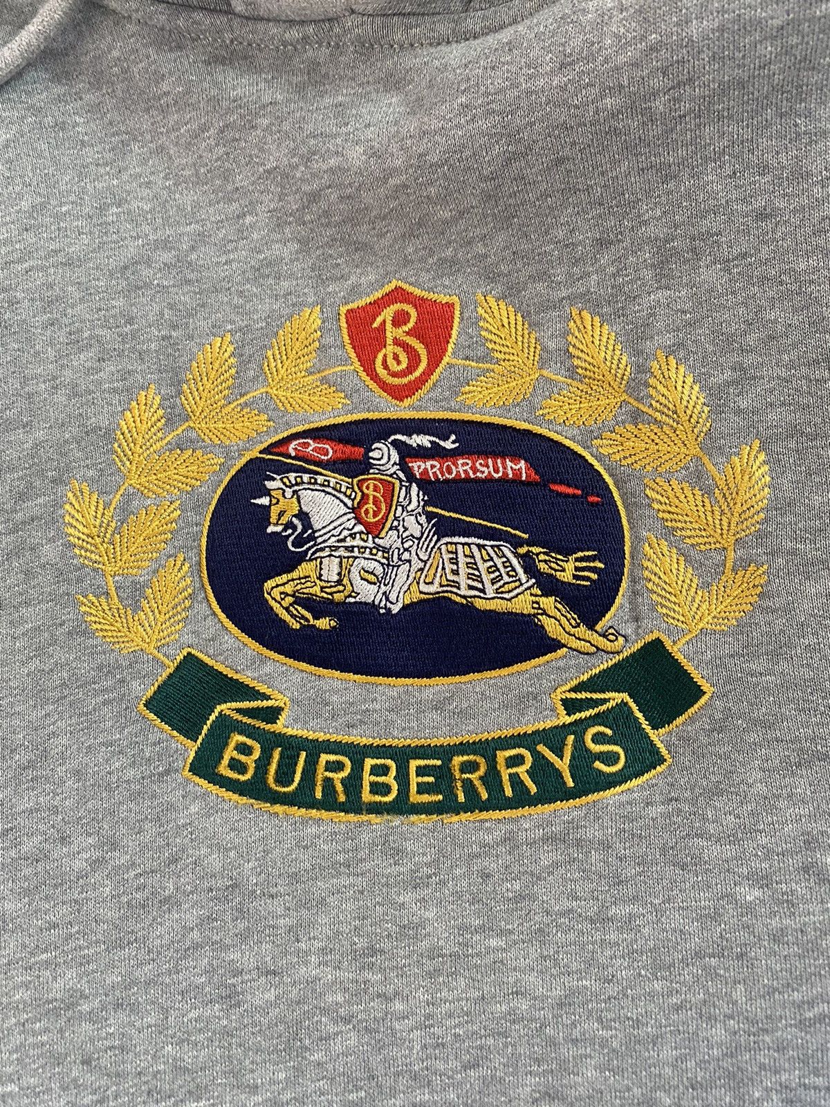 Burberry Embroidered Archive Logo Jersey Hoodie Size US M / EU 48-50 / 2 - 10 Thumbnail